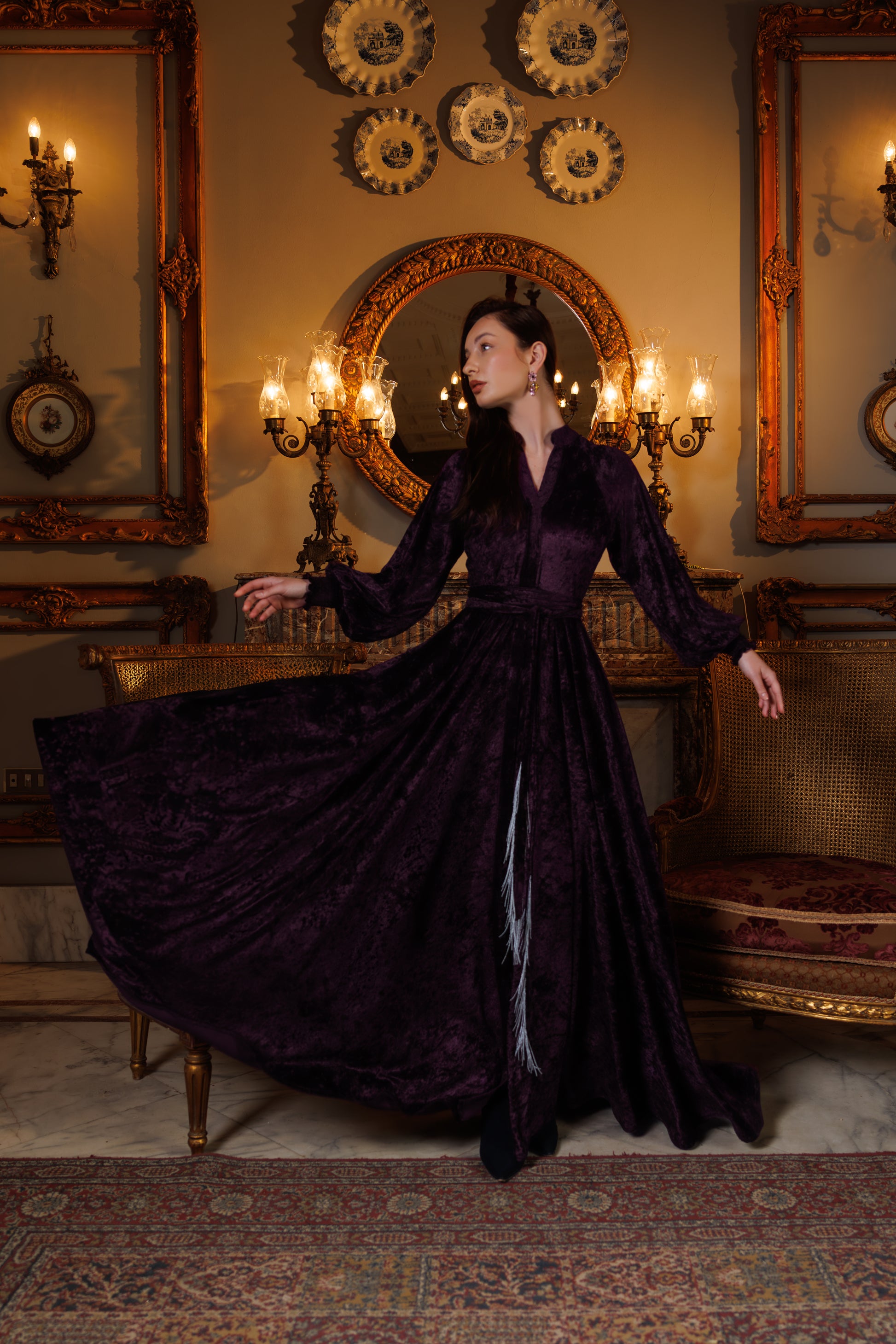 Raya Dress | Purple Black Swan Fashion