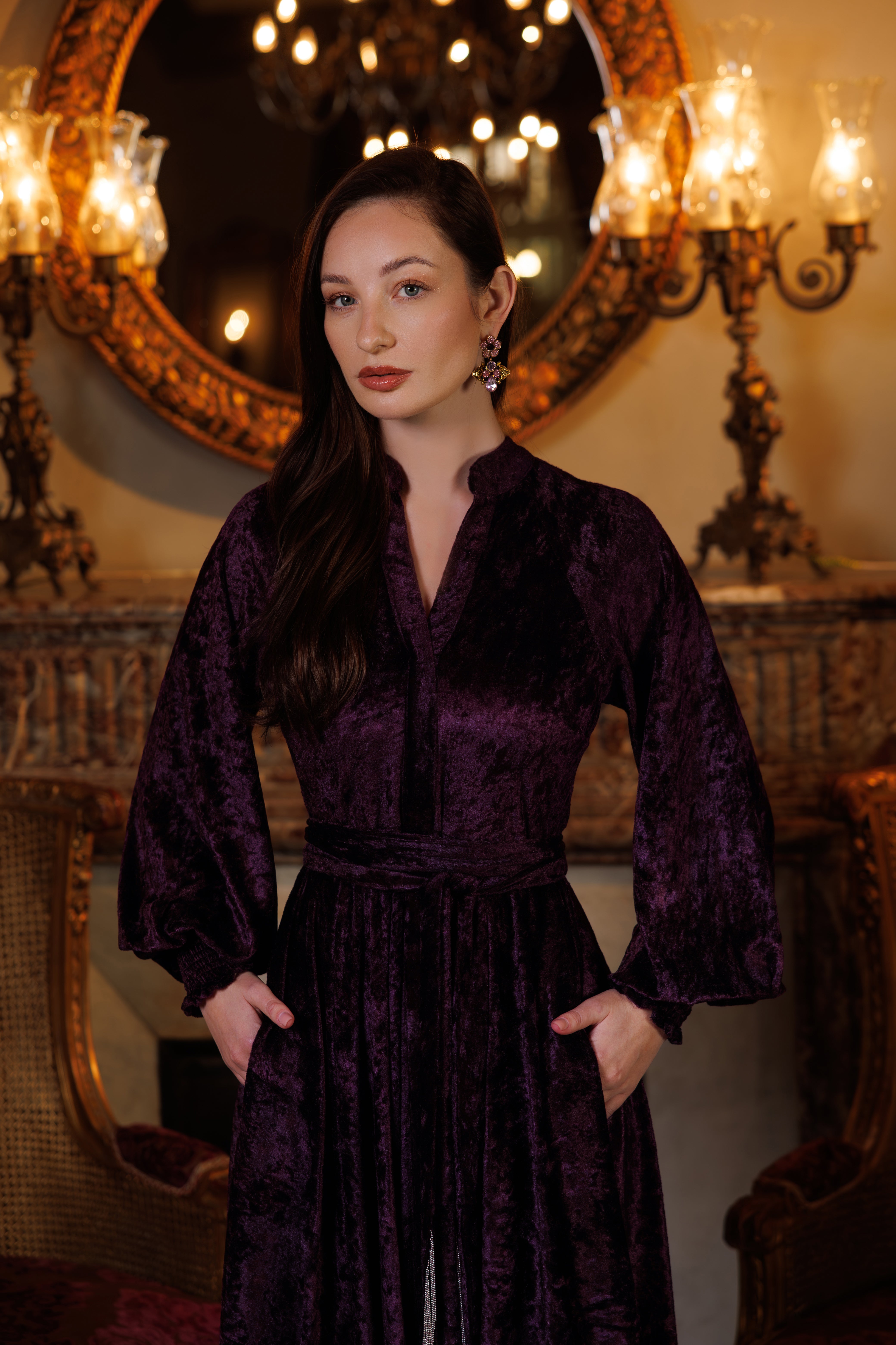 Raya Dress | Purple Black Swan Fashion