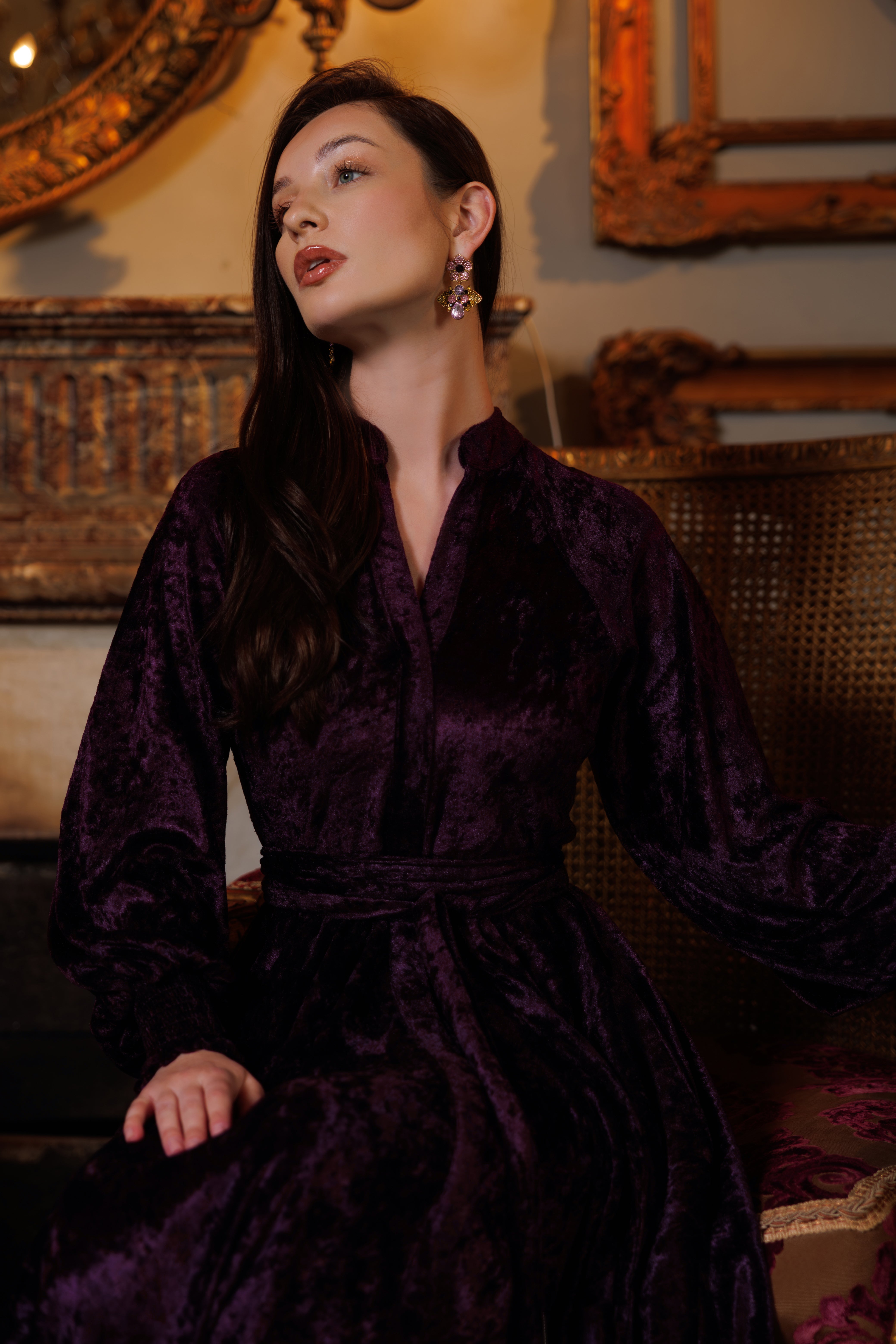 Raya Dress | Purple Black Swan Fashion