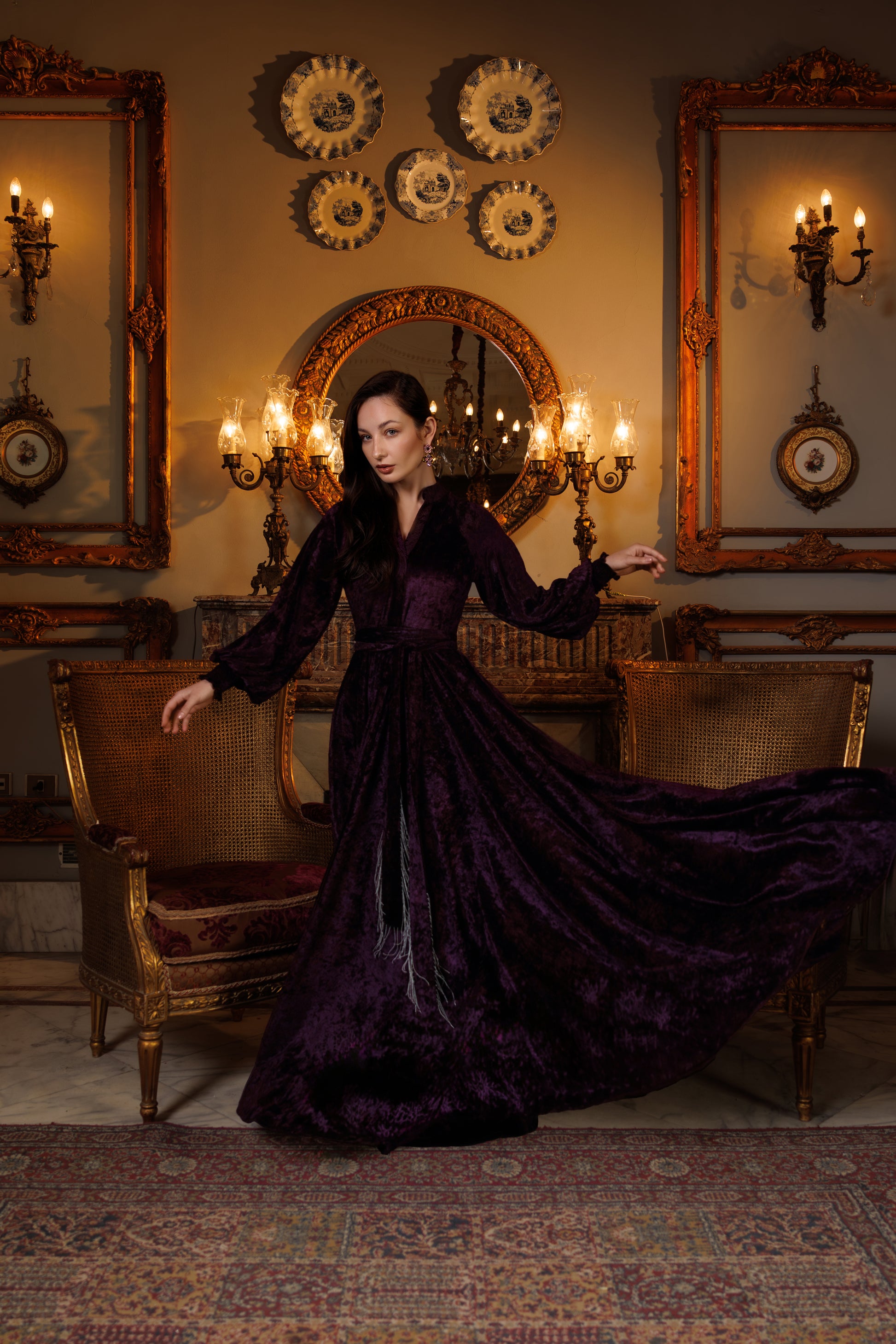 Raya Dress | Purple Black Swan Fashion