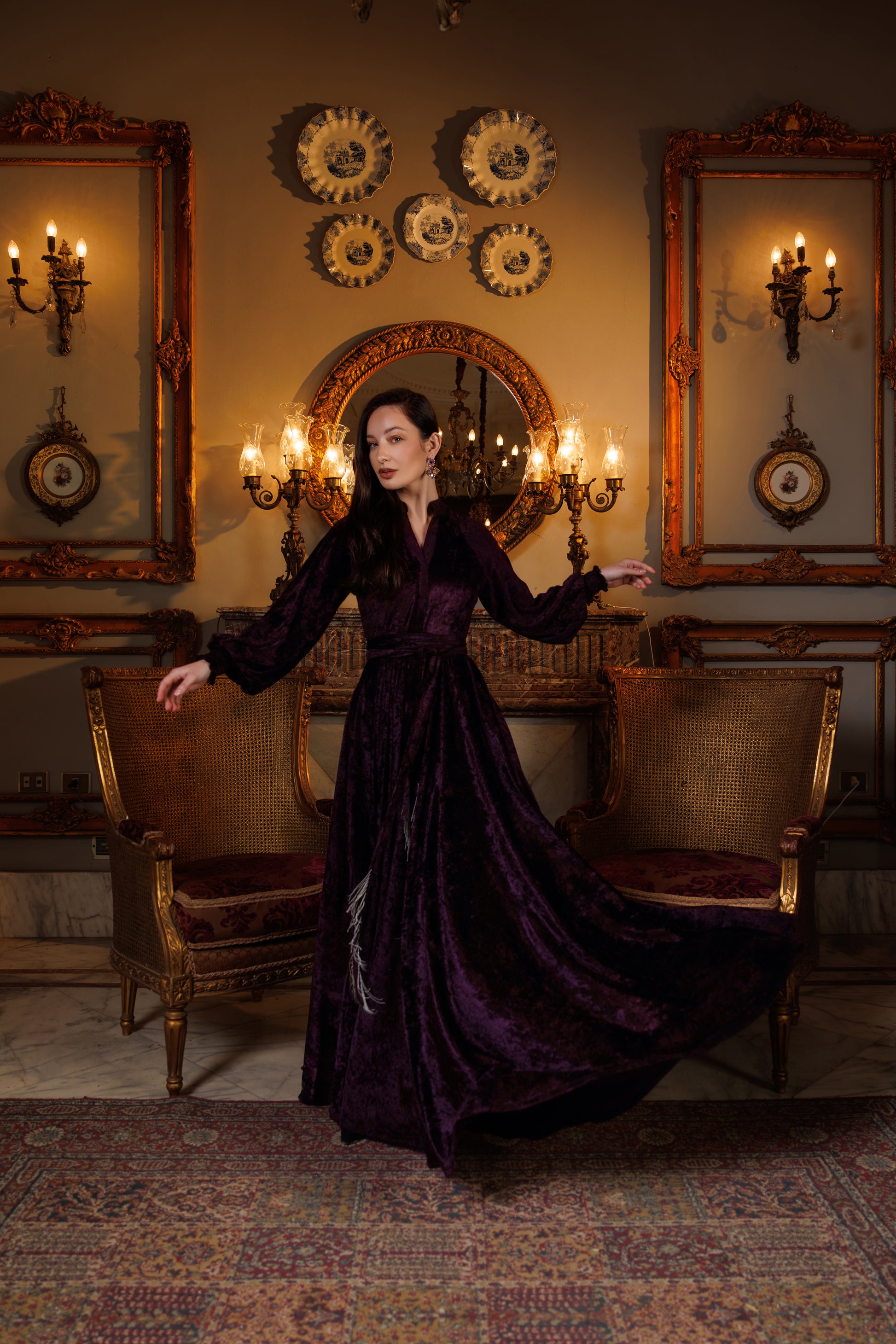 Raya Dress | Purple Black Swan Fashion