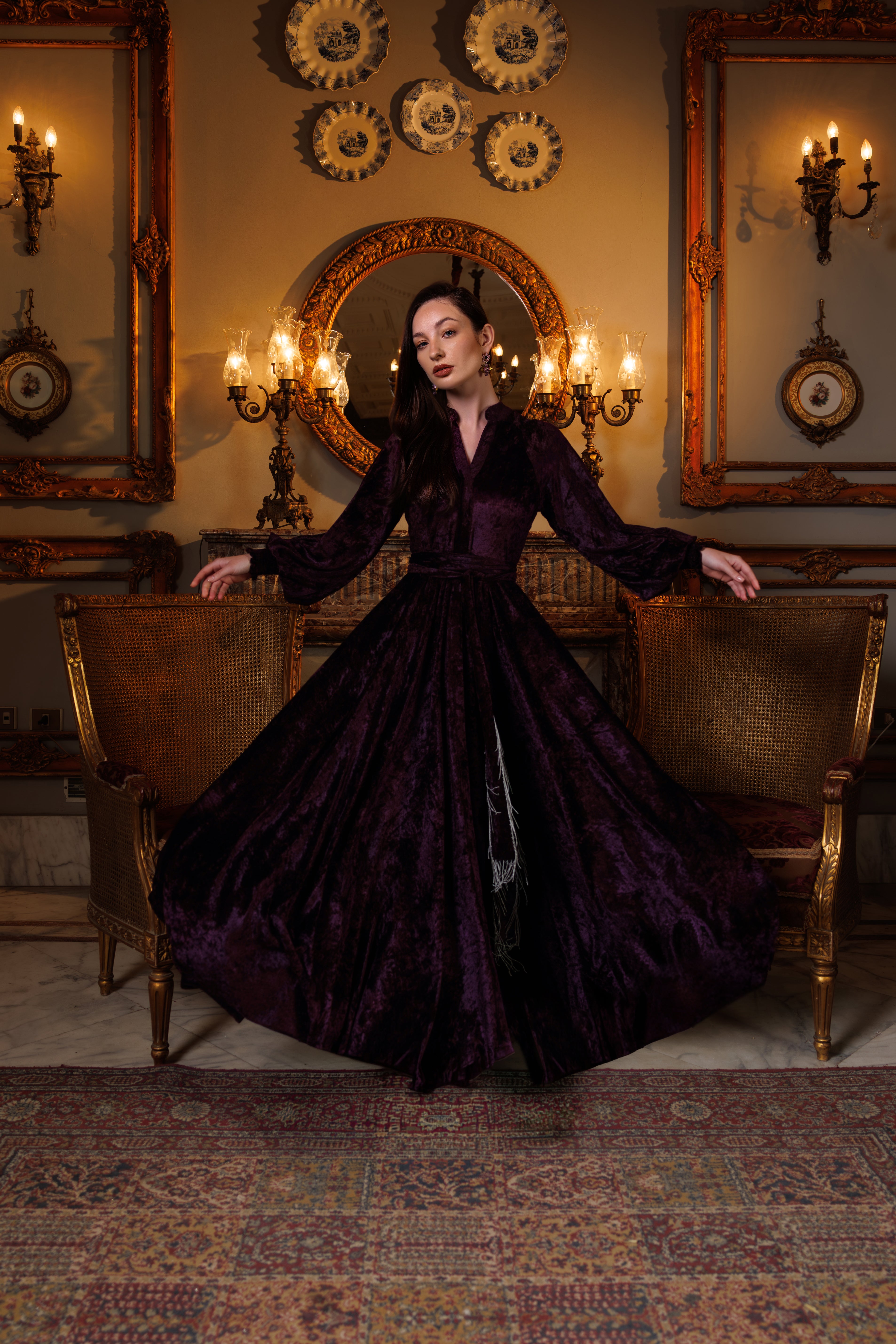 Raya Dress | Purple Black Swan Fashion