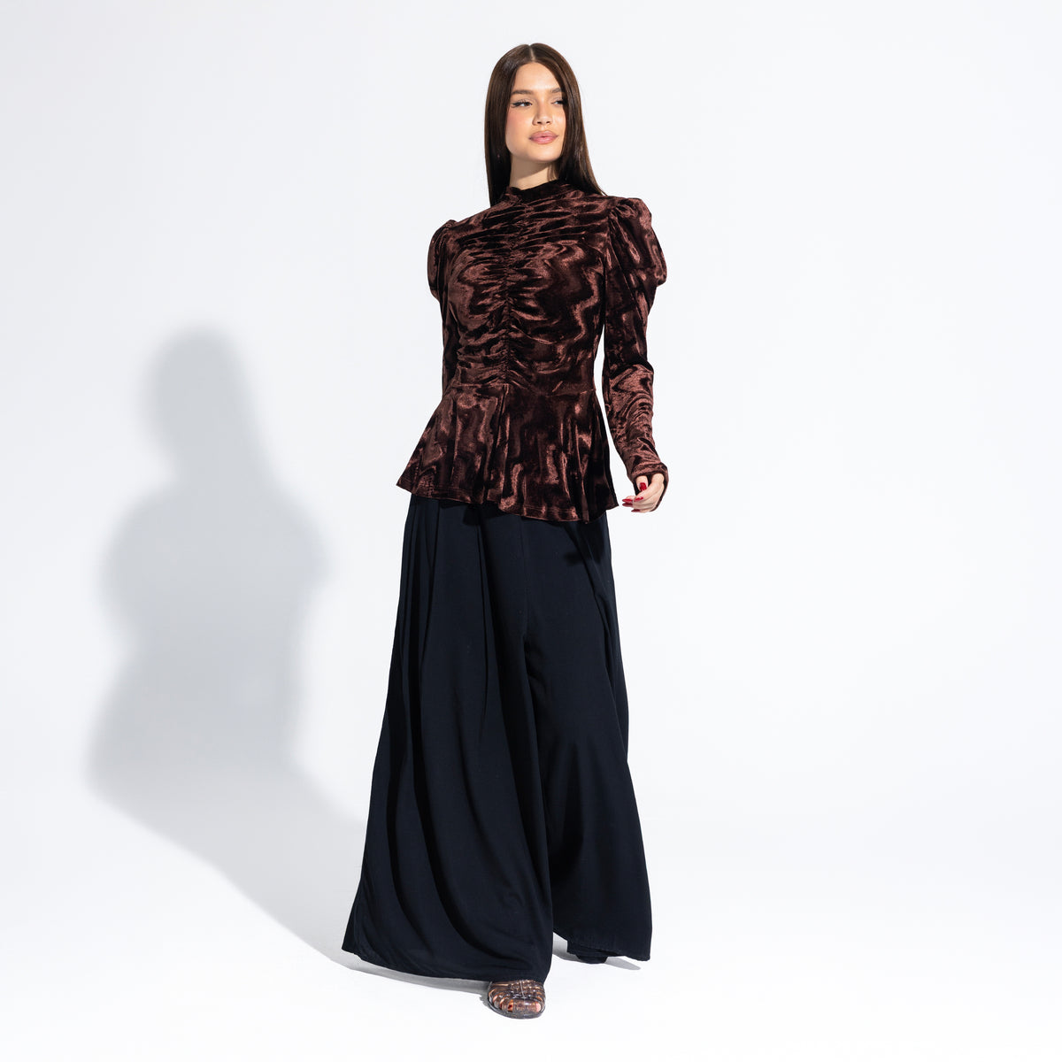 Starling Blouse | Brown Black Swan Fashion