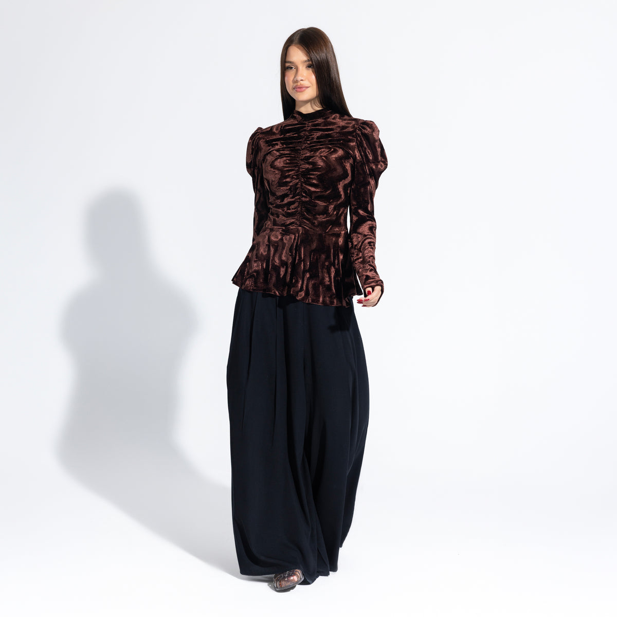 Starling Blouse | Brown Black Swan Fashion