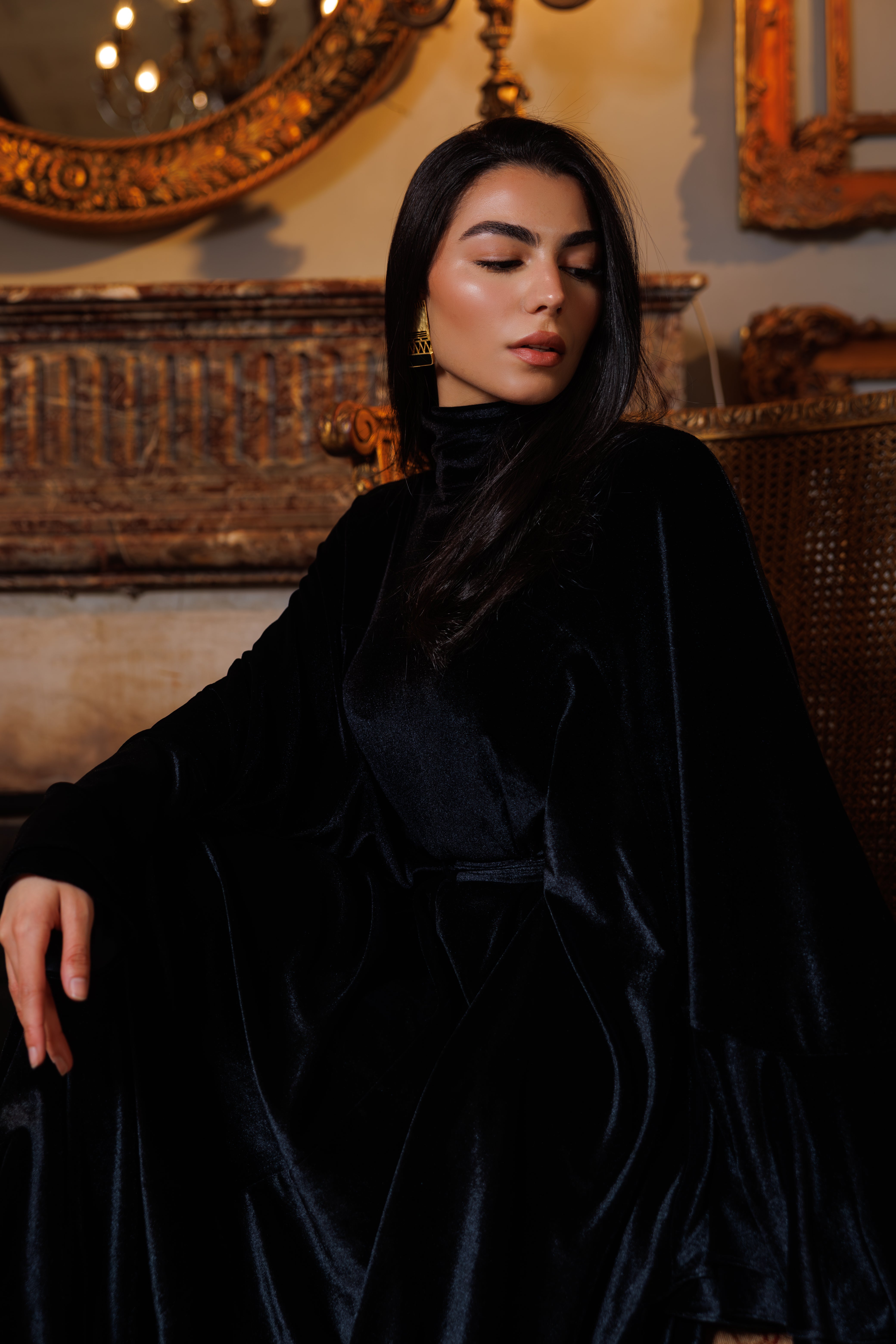 Talia Abaya | Black Black Swan Fashion