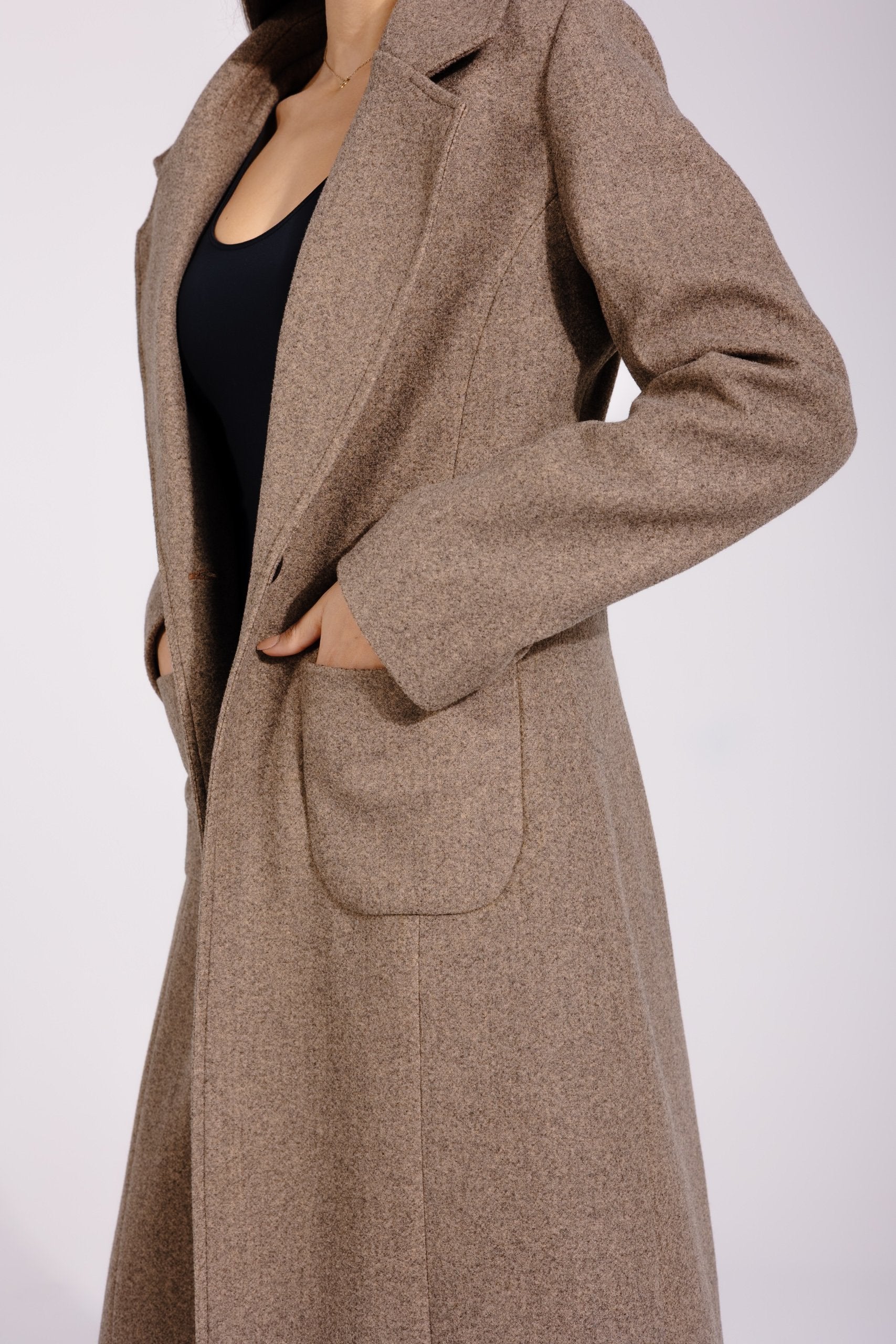 Valeria Coat | Beige Marl