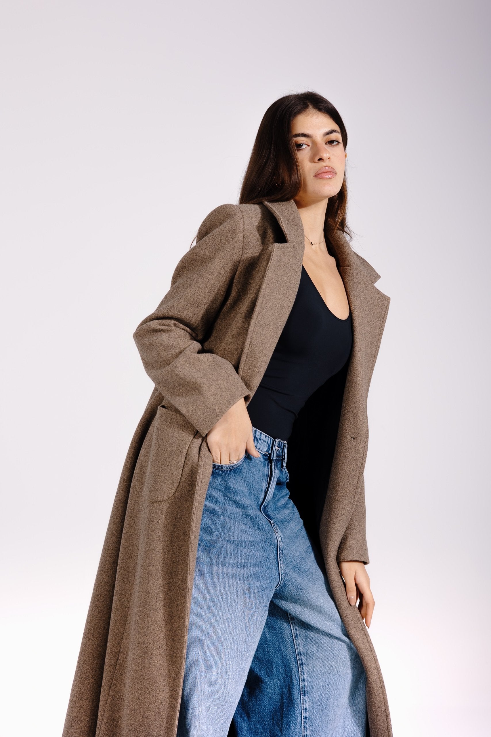 Valeria Coat | Beige Marl