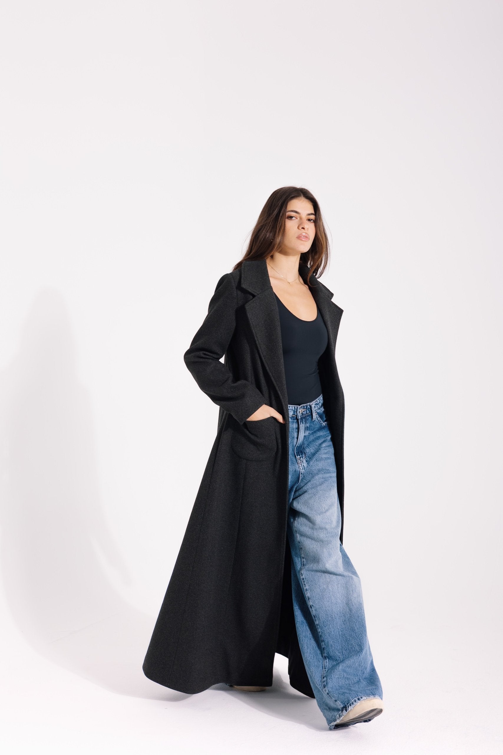 Valeria Coat | Grey Marl