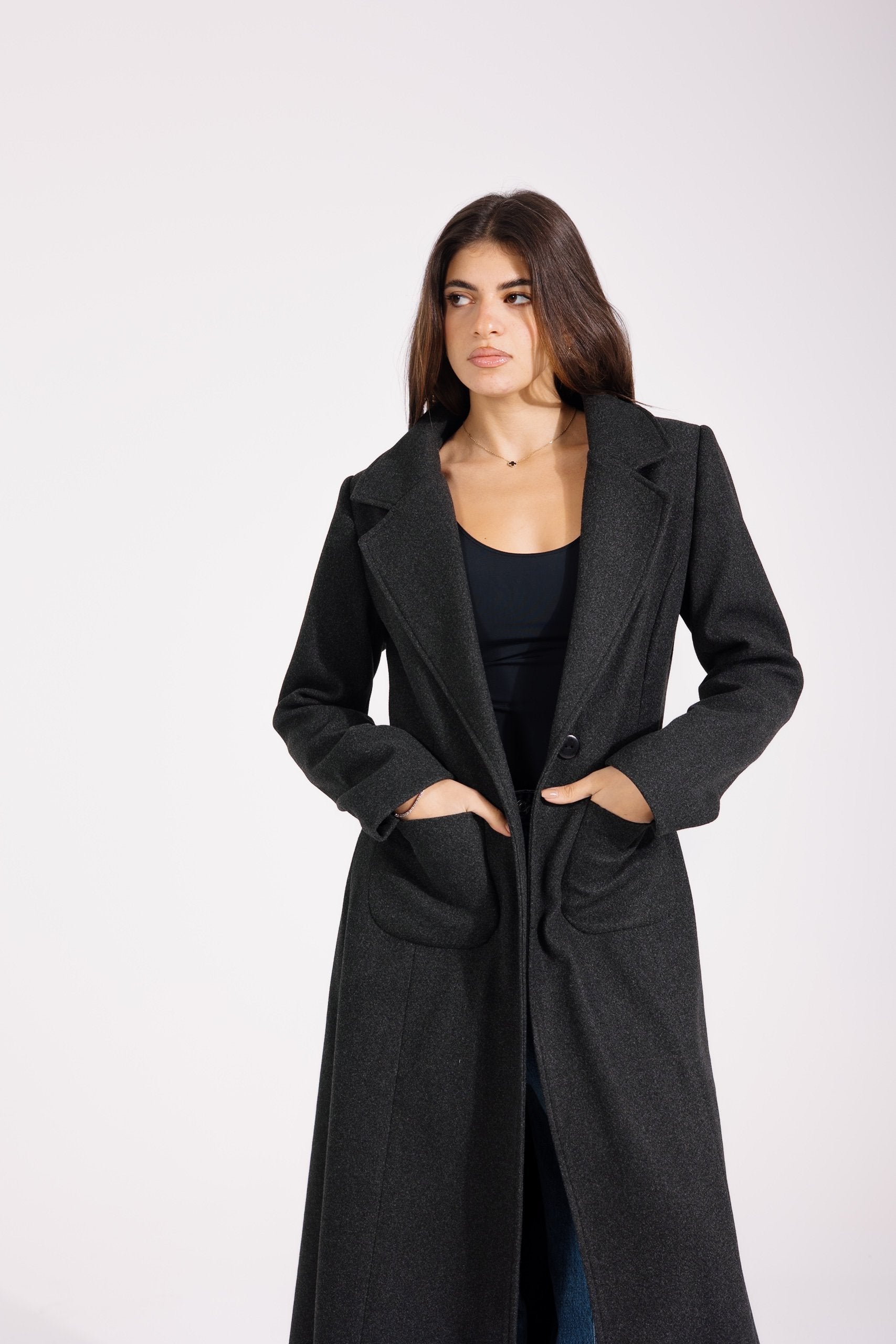 Valeria Coat | Grey Marl