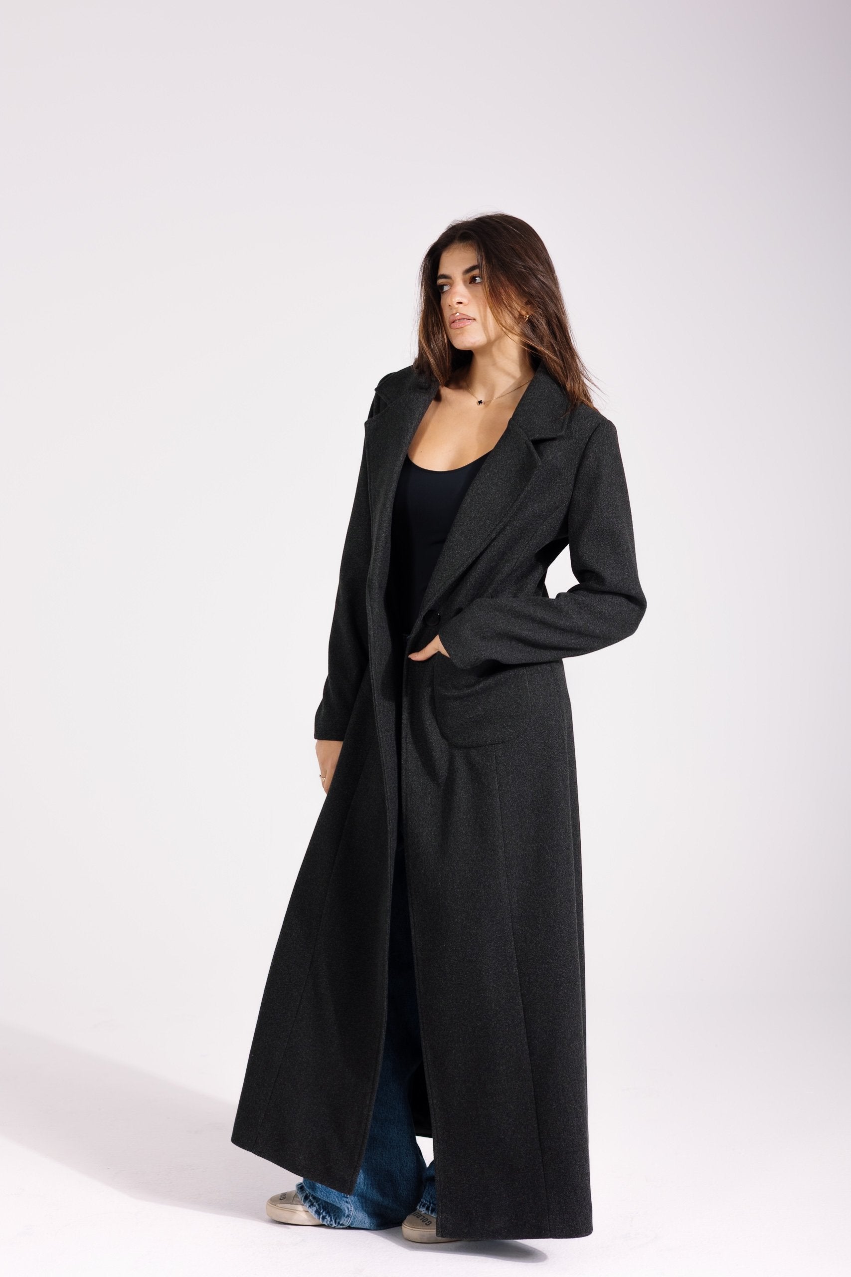 Valeria Coat | Grey Marl