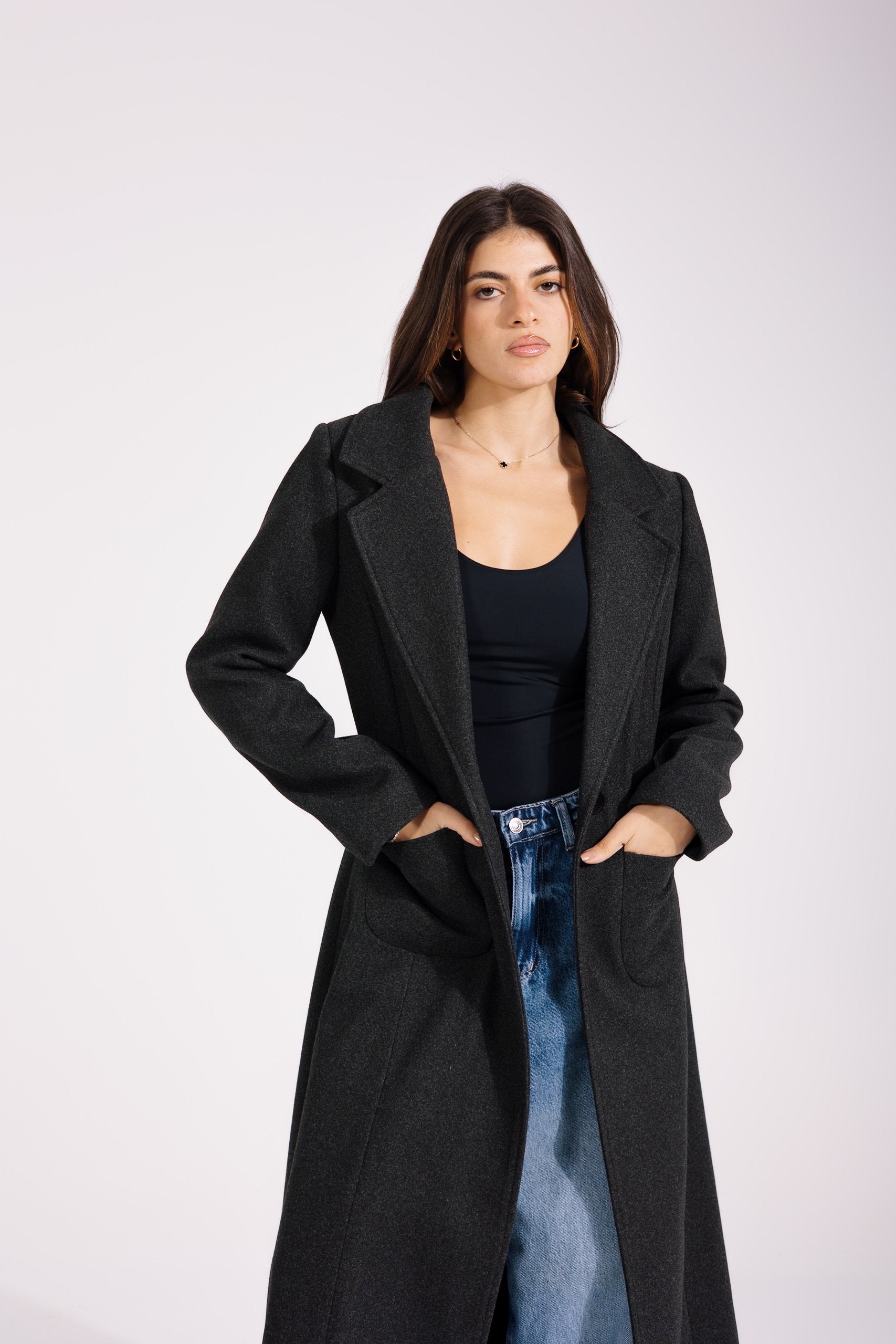 Valeria Coat | Grey Marl