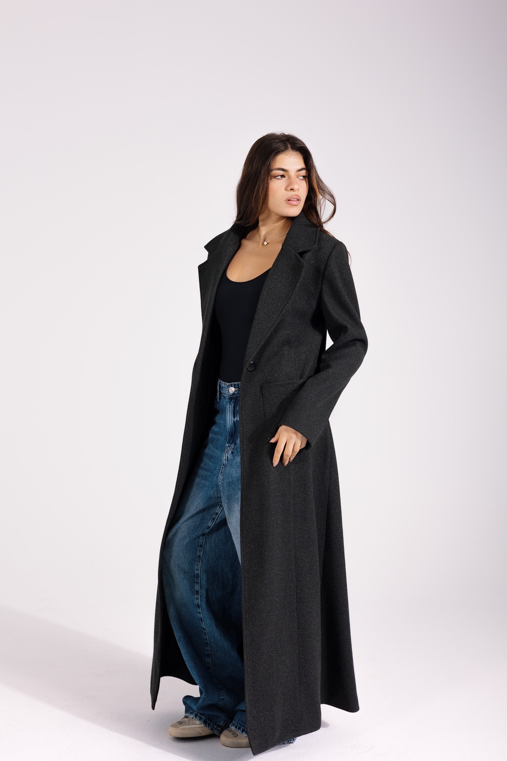 Valeria Coat | Grey Marl