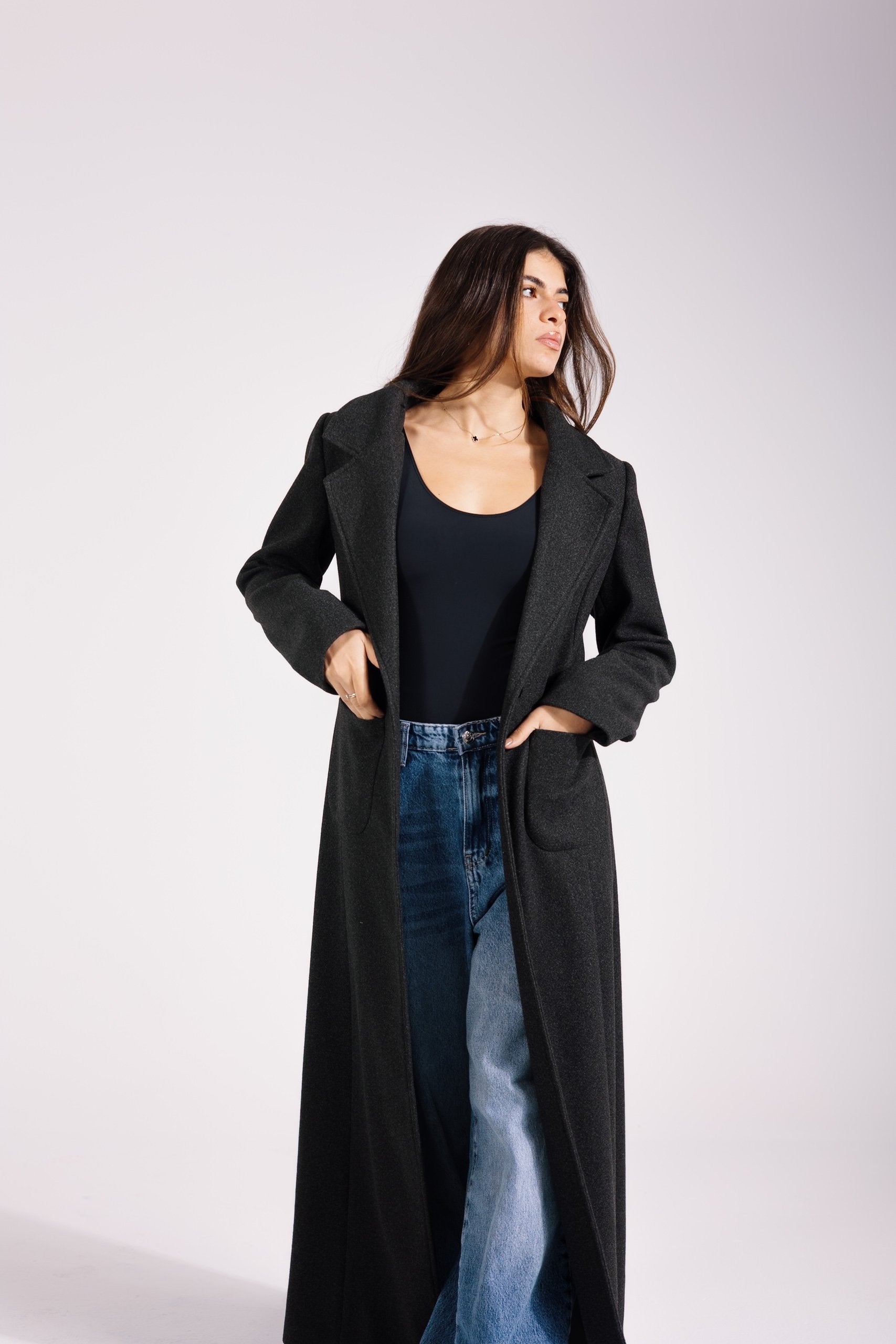 Valeria Coat | Grey Marl