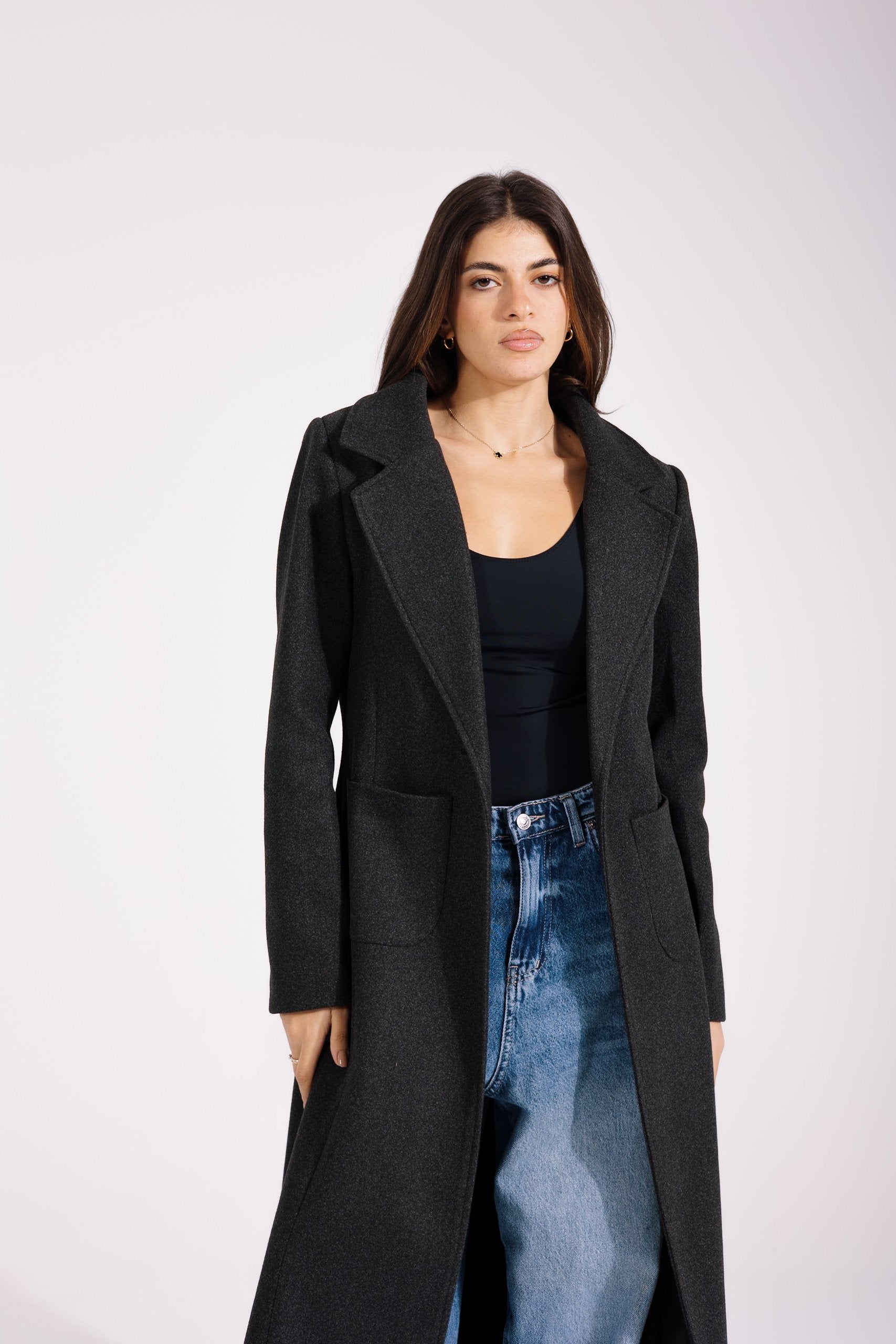 Valeria Coat | Grey Marl