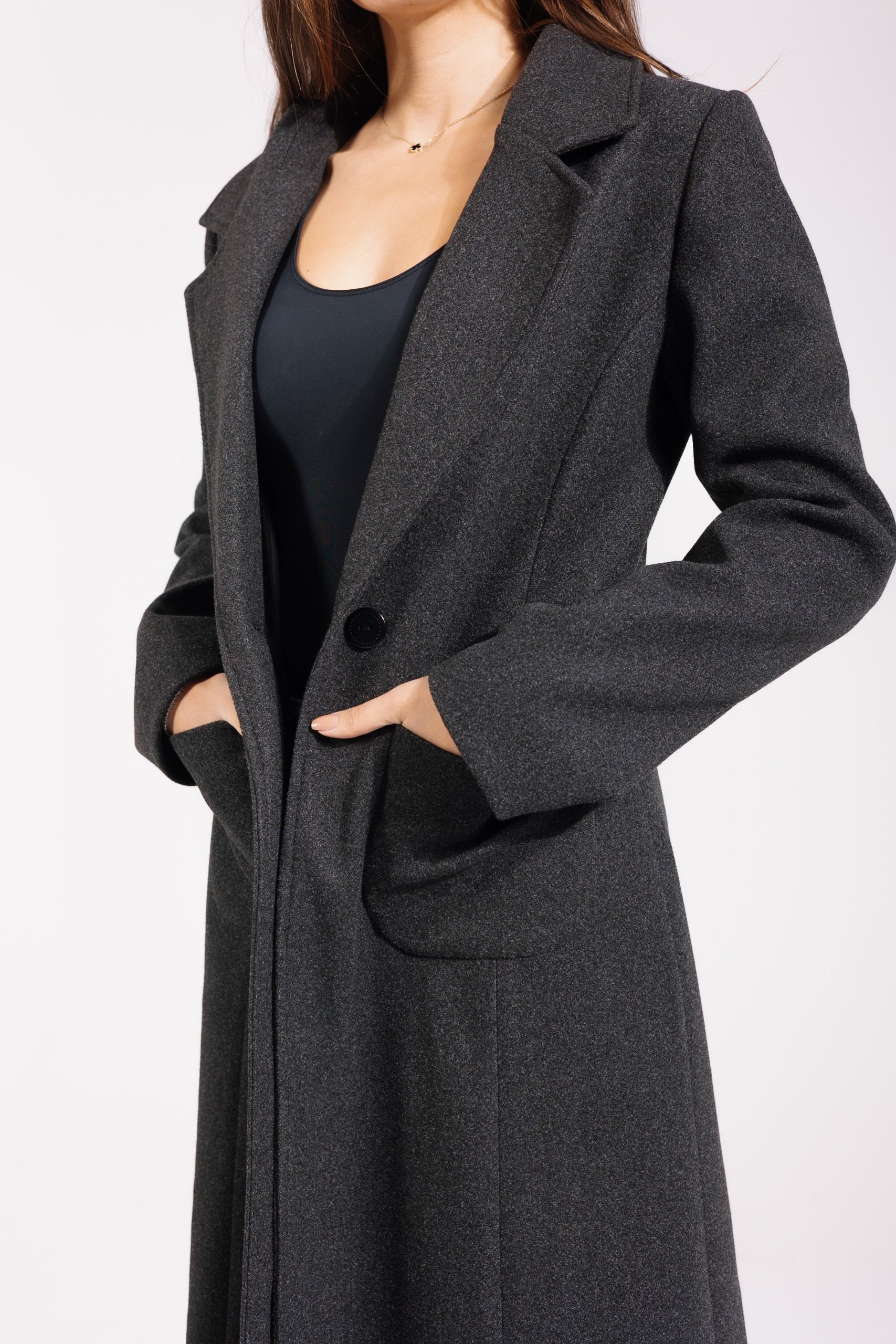 Valeria Coat | Grey Marl