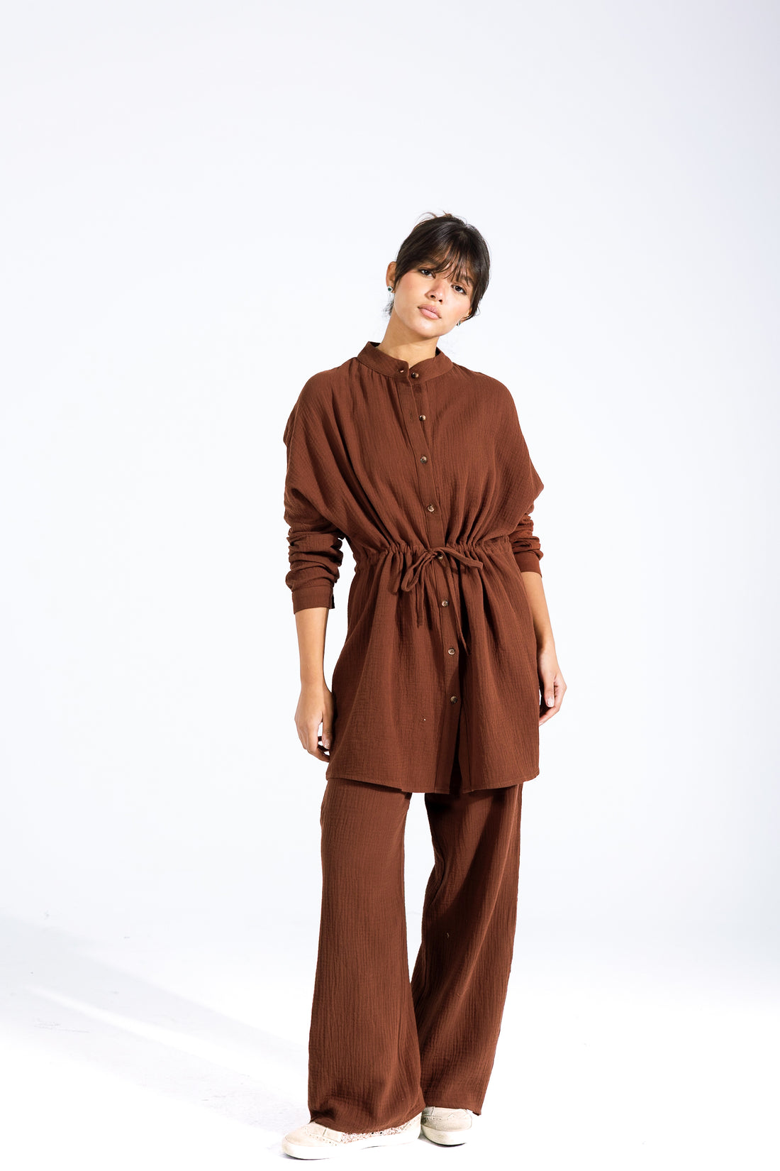 Veloura Duo | Chocolate Brown Black Swan Fashion