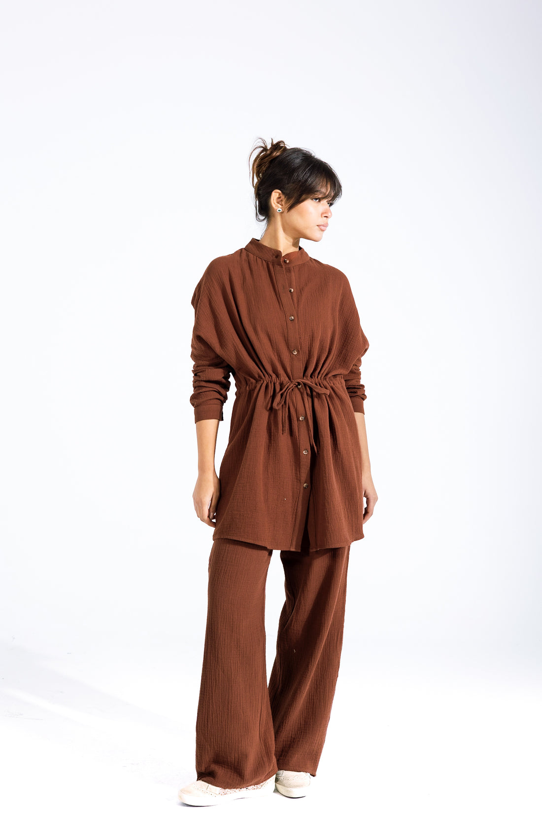 Veloura Duo | Chocolate Brown Black Swan Fashion