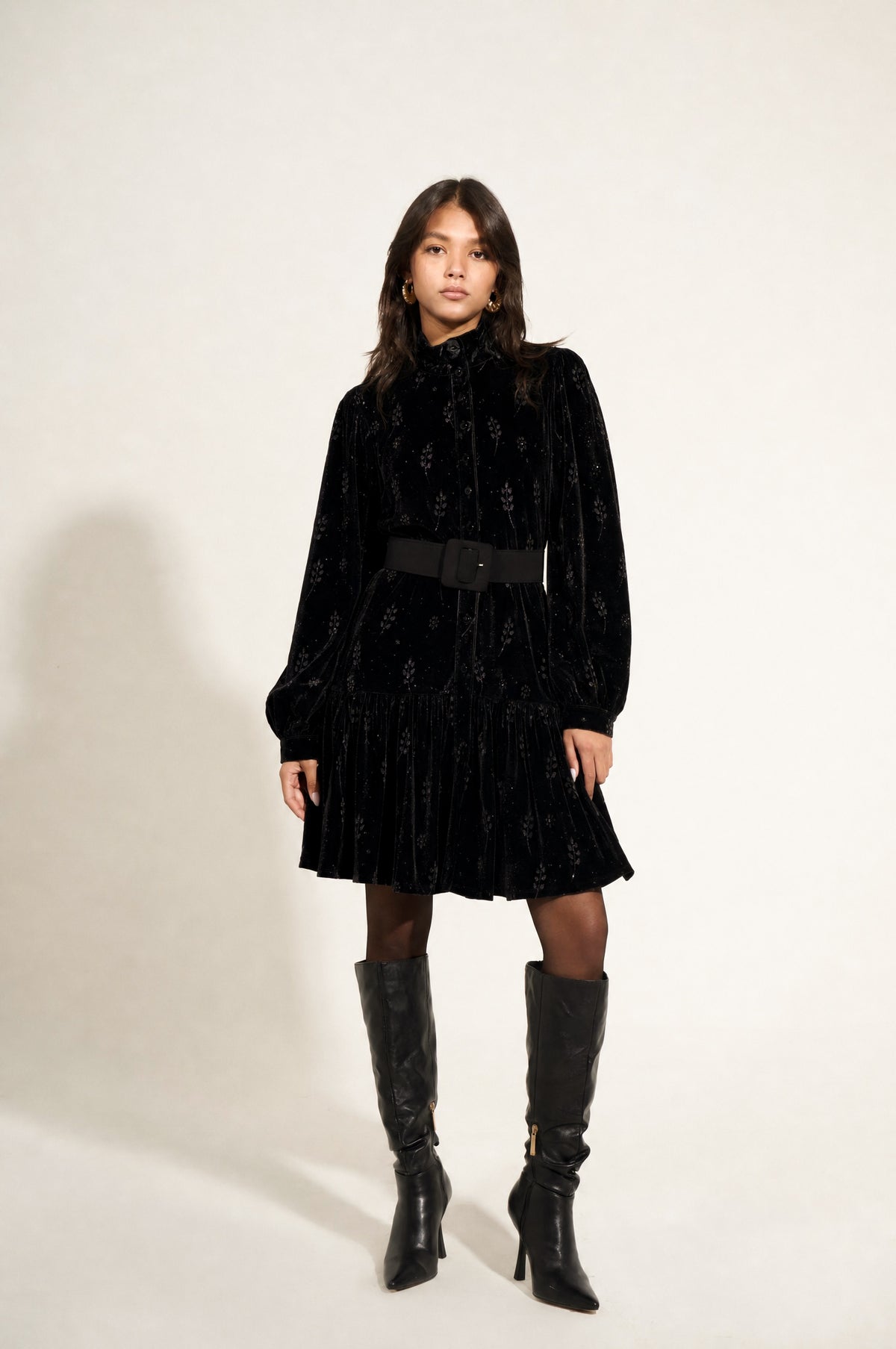 Velvet Dress | Black Black Swan Fashion