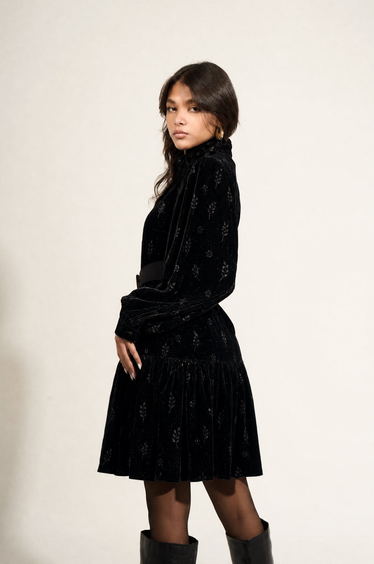Velvet Dress | Black Black Swan Fashion