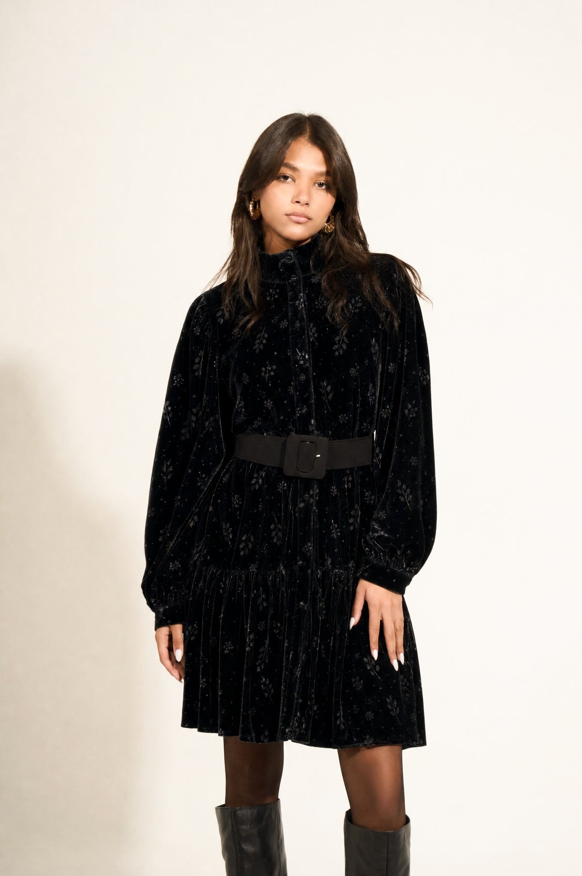 Velvet Dress | Black Black Swan Fashion