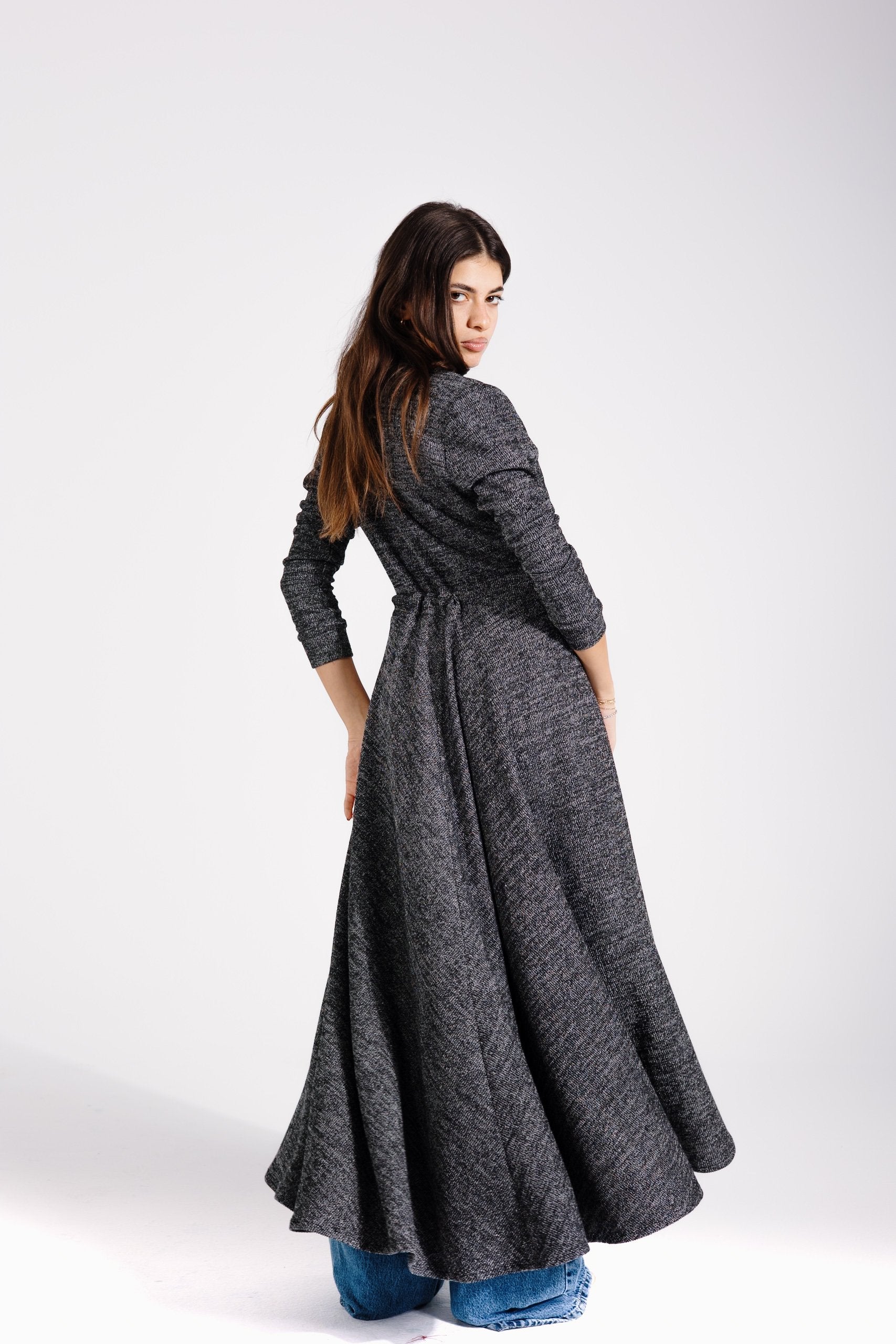 Victoria Dress | Dark Grey
