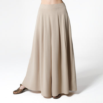 Wide Leg Pants | Cream Black Swan Fashion