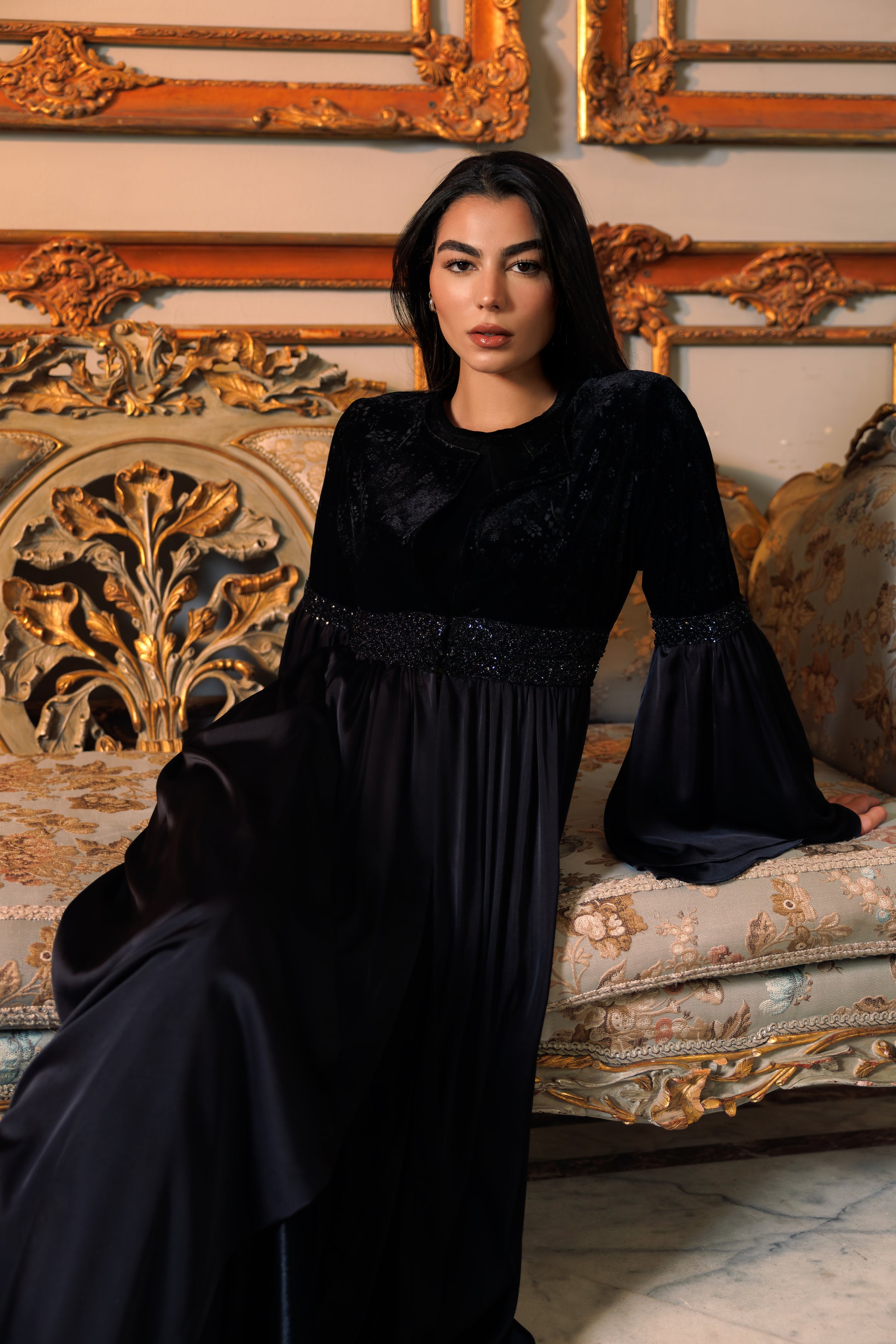 Adyra Kaftan | Black Black Swan Fashion