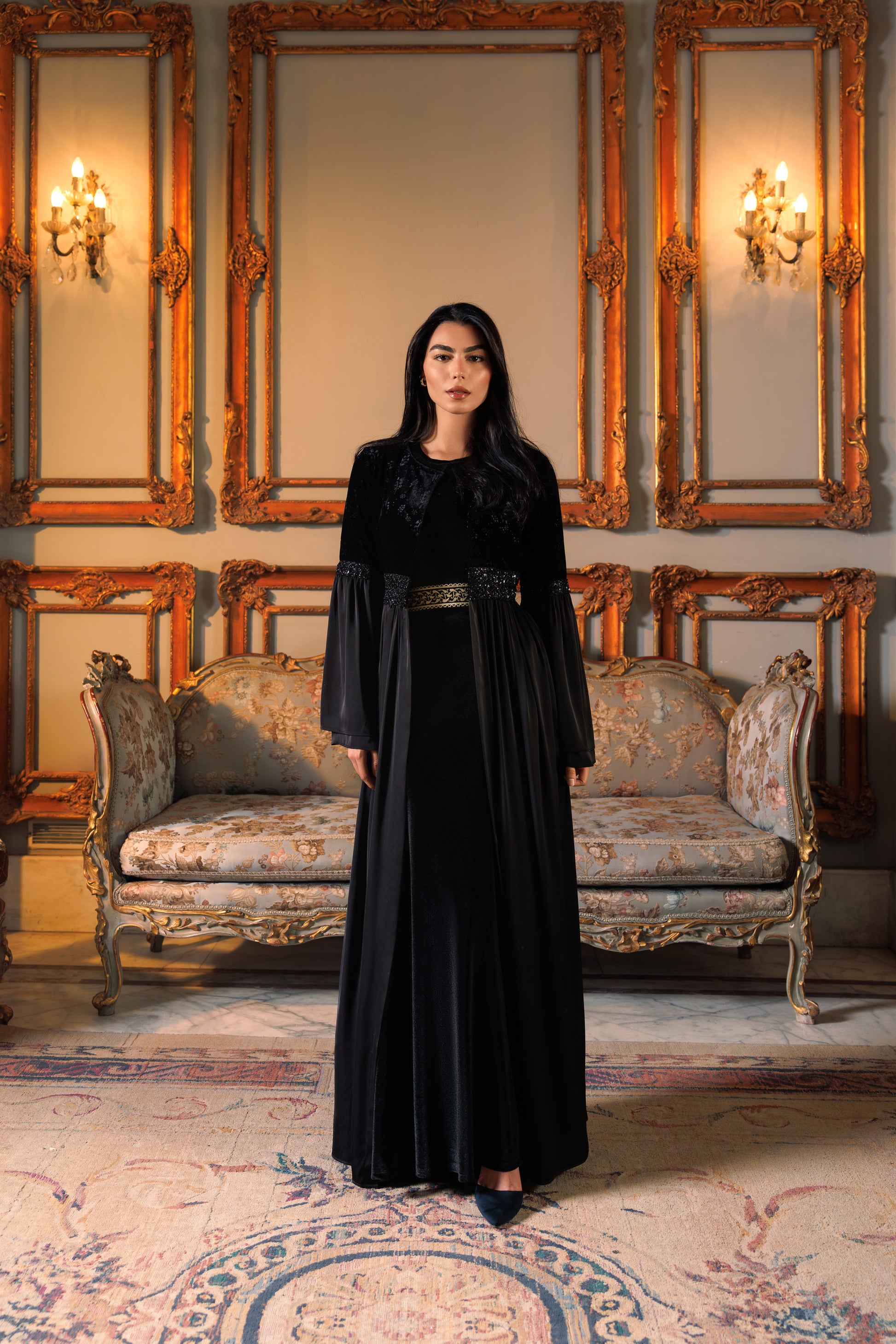 Adyra Kaftan | Black Black Swan Fashion