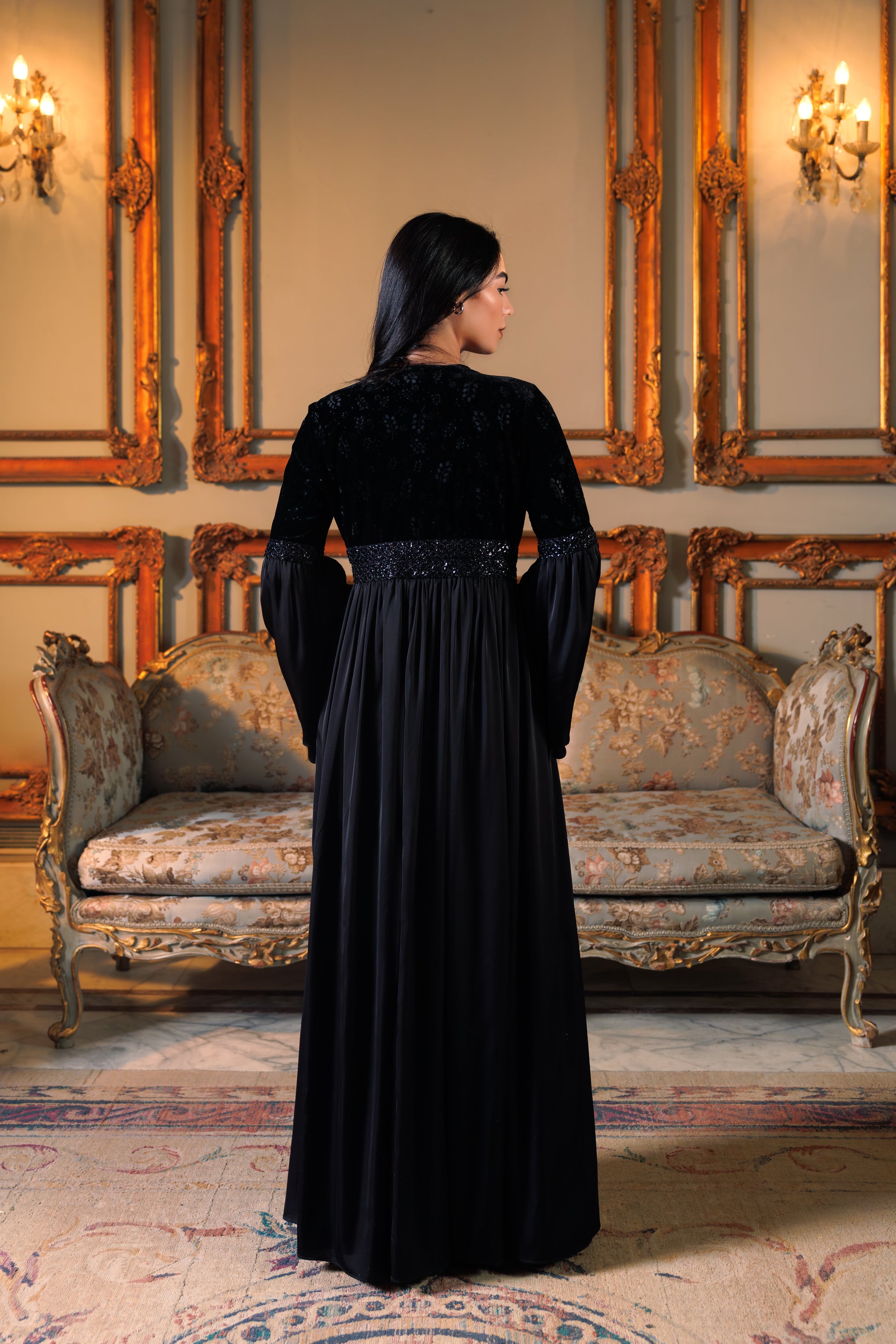 Adyra Kaftan | Black Black Swan Fashion