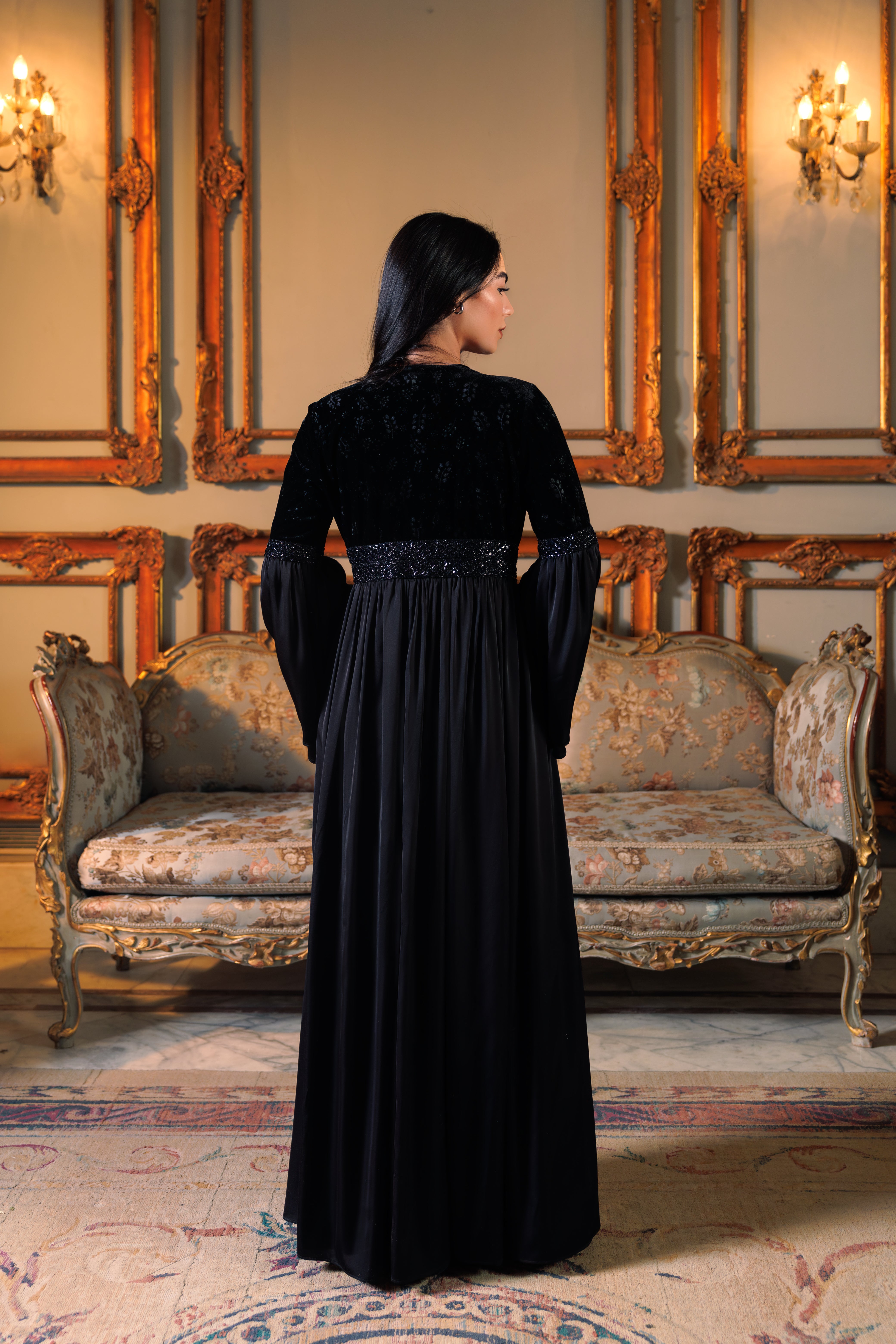 Adyra Kaftan | Black Black Swan Fashion