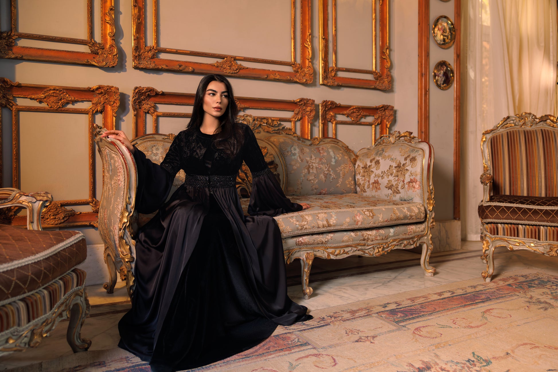 Adyra Kaftan | Black Black Swan Fashion