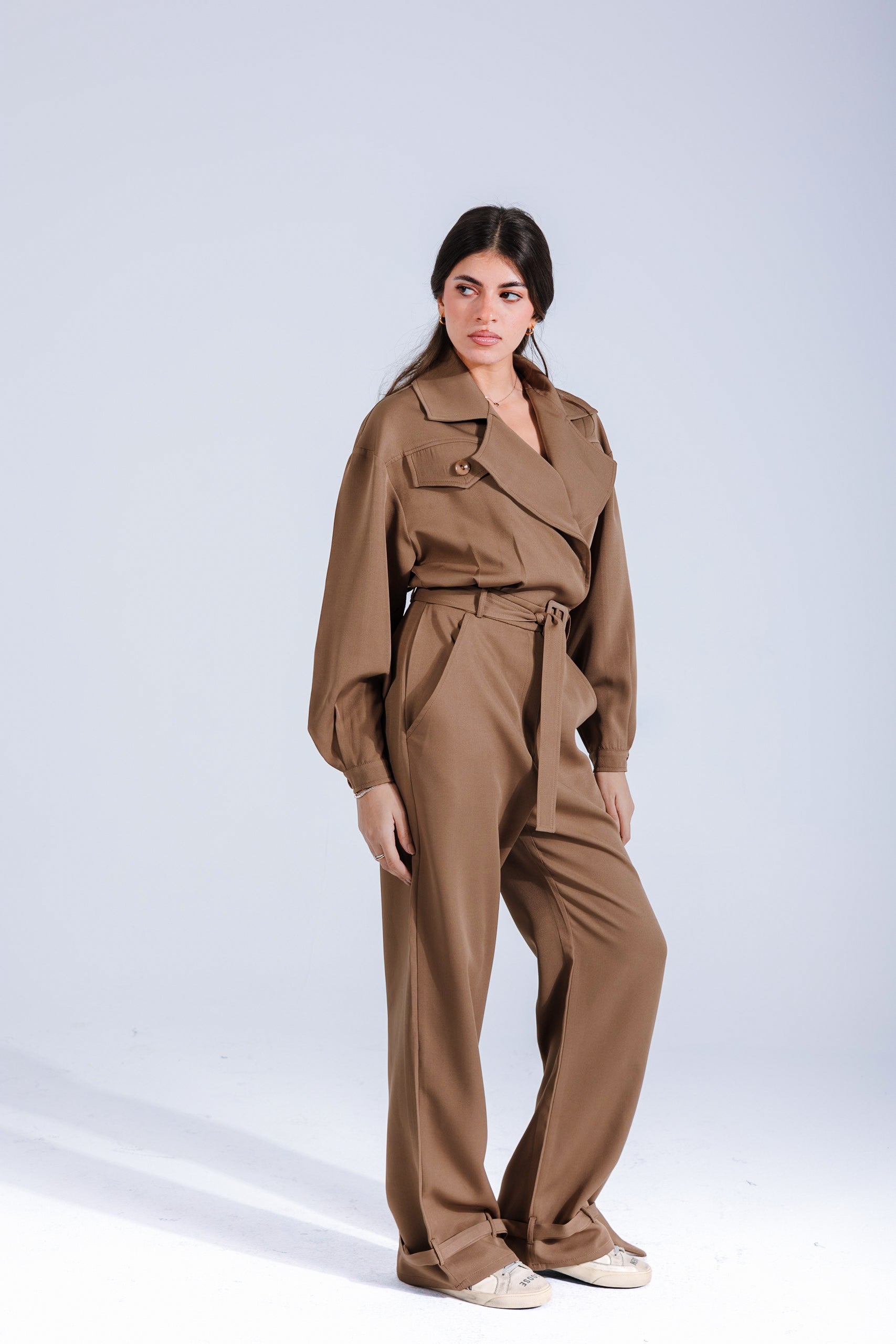 Military jumpsuit | Caramel Black Swan Fashion