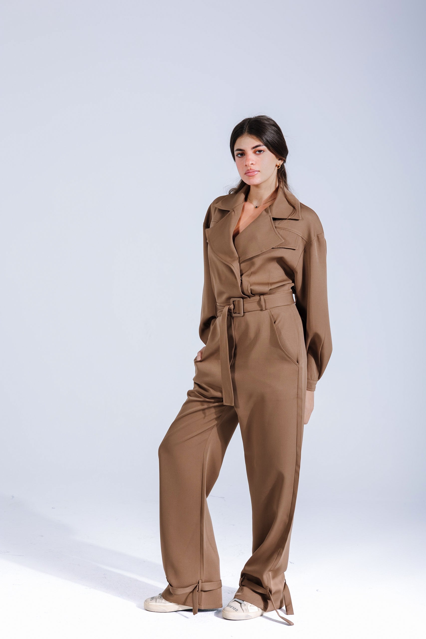 Military jumpsuit | Caramel Black Swan Fashion
