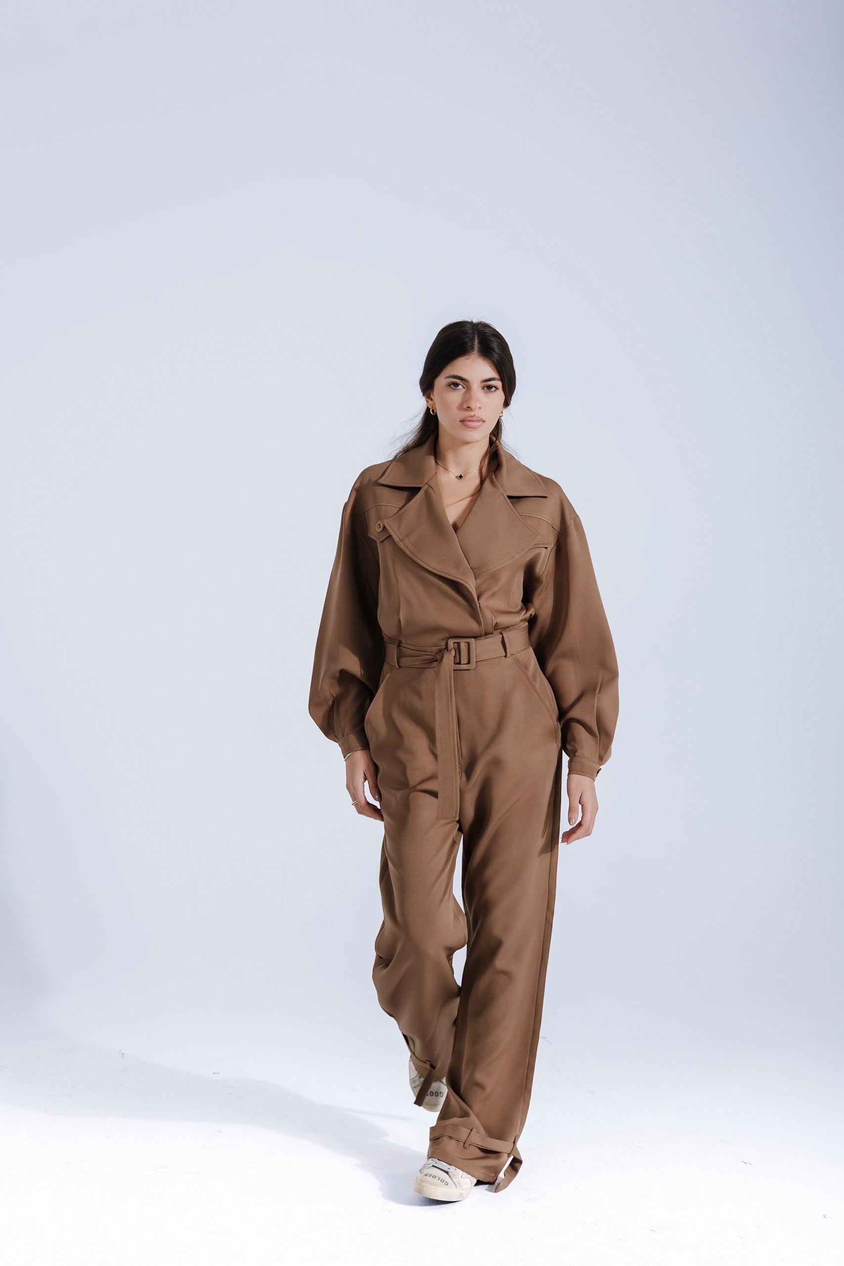 Military jumpsuit | Caramel Black Swan Fashion