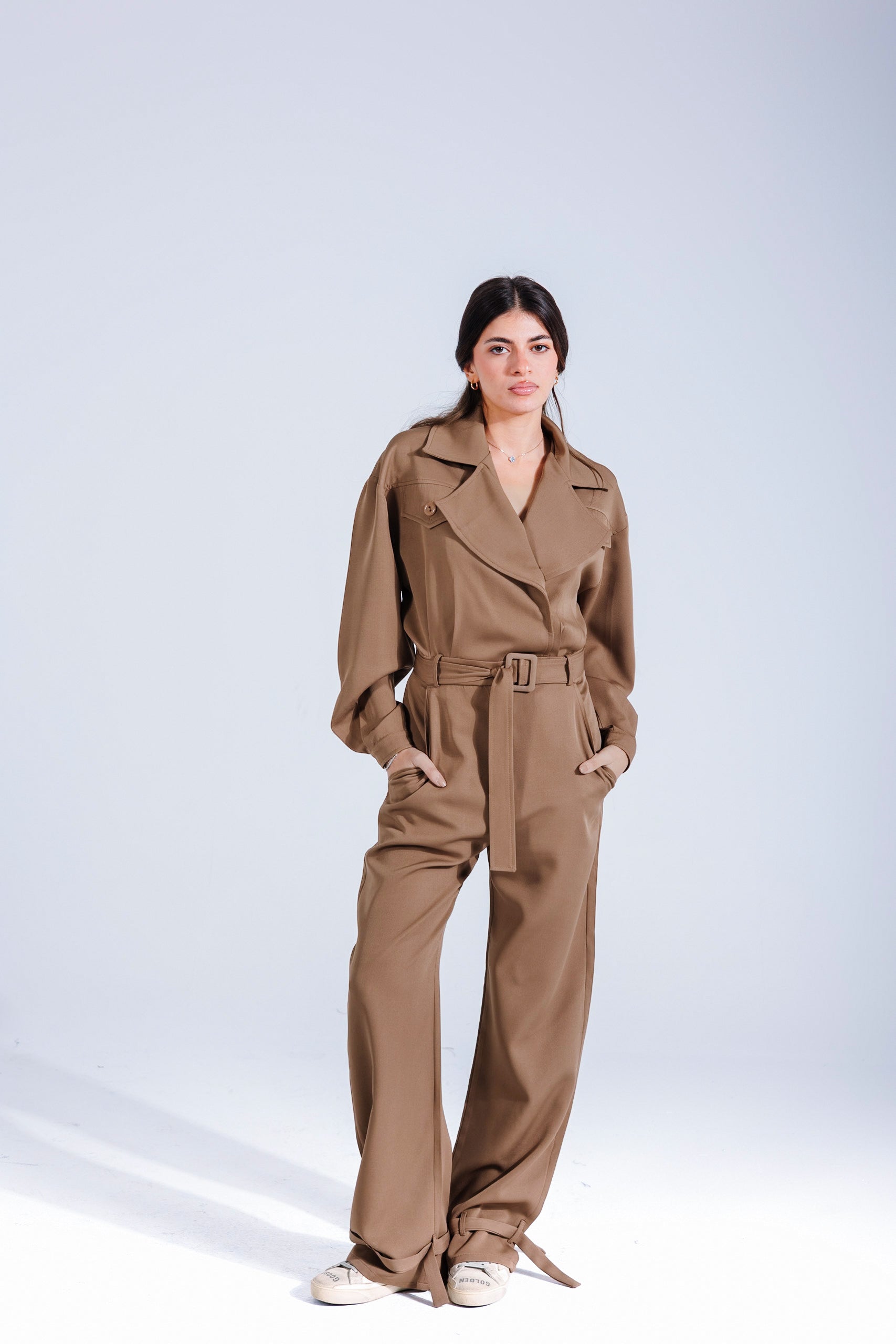 Military jumpsuit | Caramel Black Swan Fashion