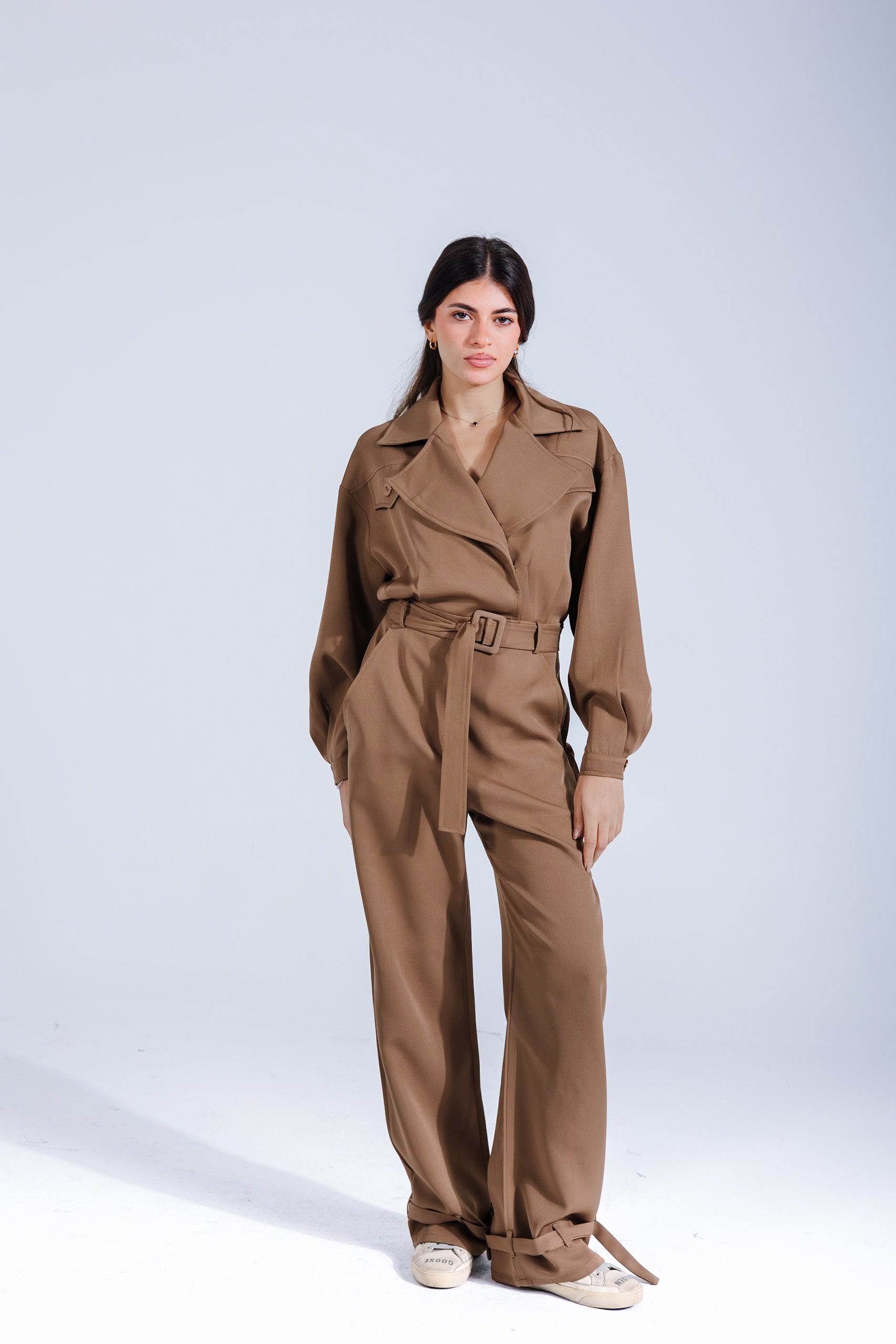 Military jumpsuit | Caramel Black Swan Fashion