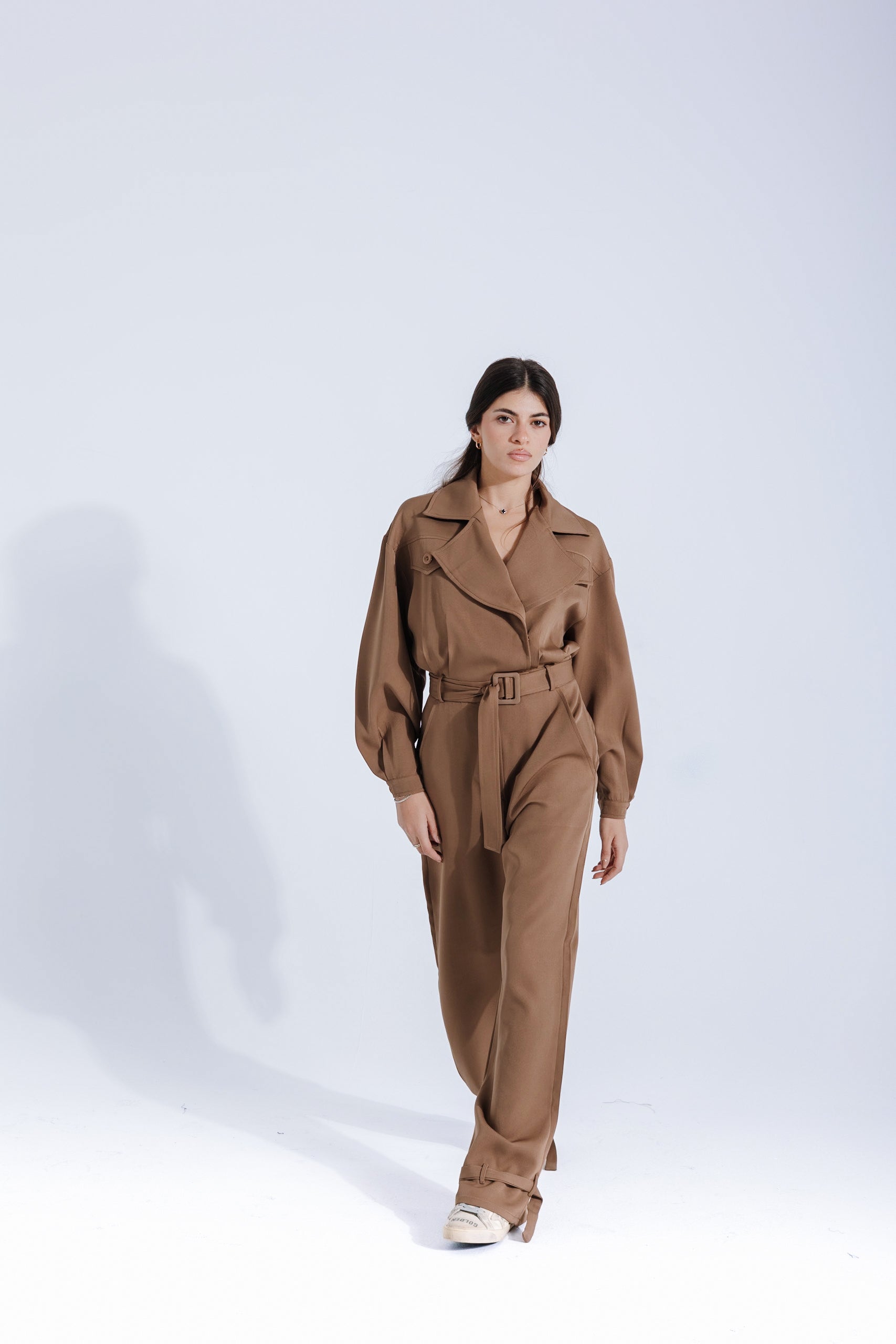 Military jumpsuit | Caramel Black Swan Fashion