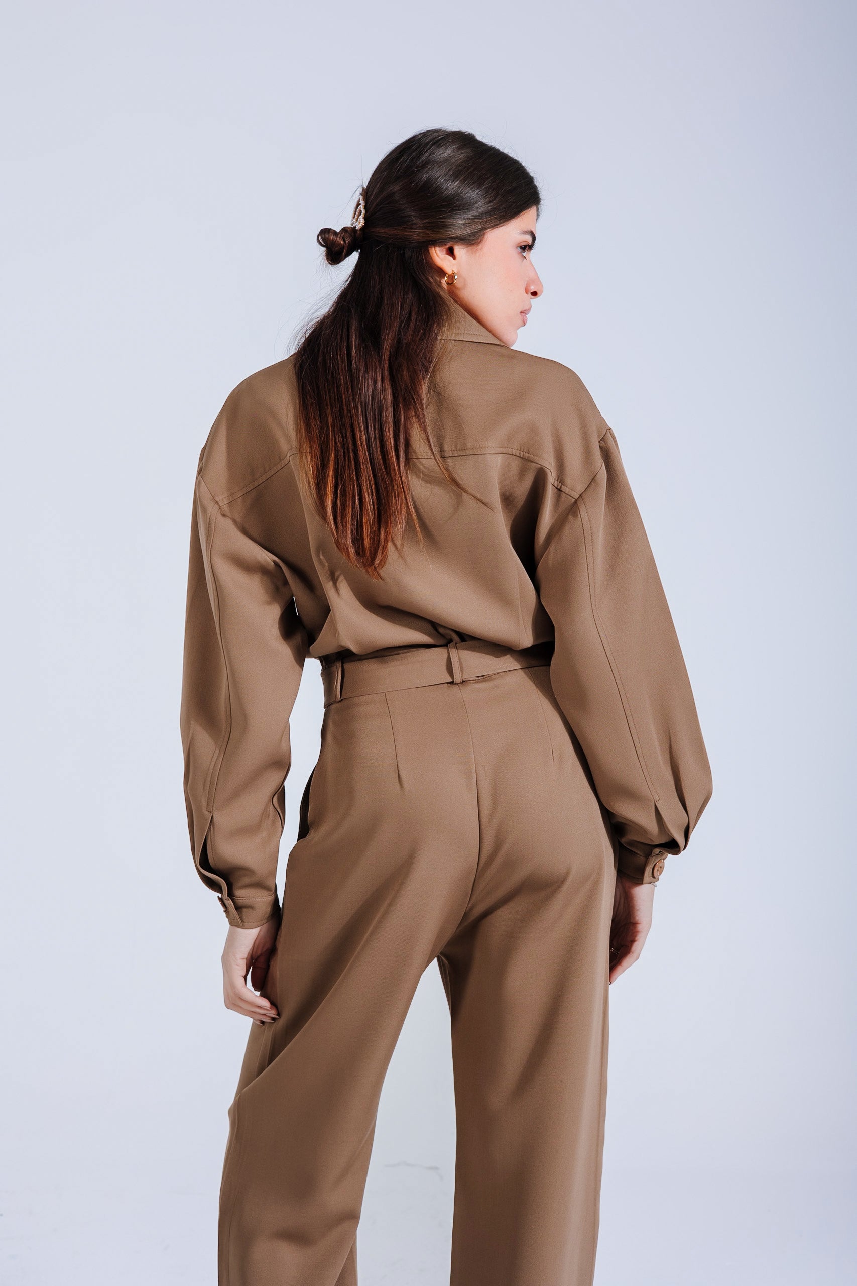 Military jumpsuit | Caramel Black Swan Fashion