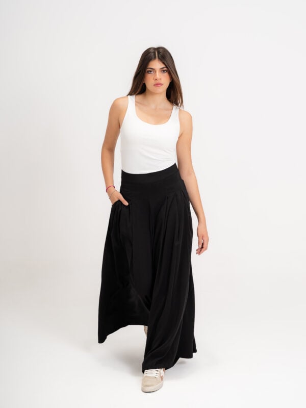 Wide Leg Pants | Black