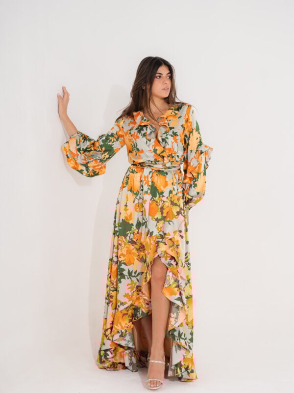 Miss Tropical Dress | Orange