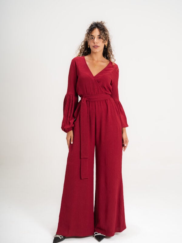 Moana Jumpsuit | Dark Red
