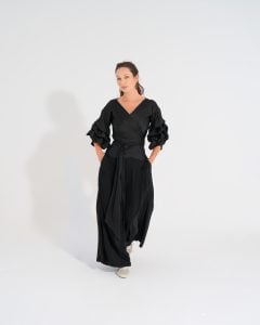 Swan Blouse | Black - S