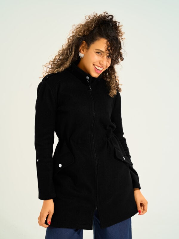 Bella Military Jacket | Black