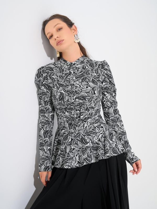 Sparrow Blouse | White & Black