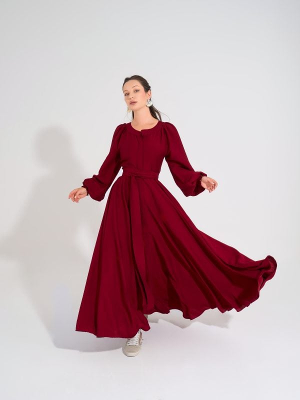 Sol Dress | Dark Red