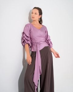 Swan Blouse | Pink - M