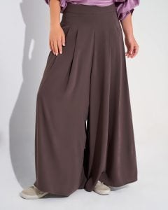 Wide Leg Pants | Dark Grey - S