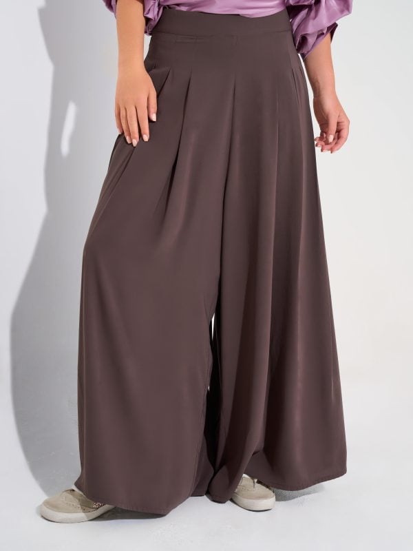 Wide Leg Pants | Dark Grey
