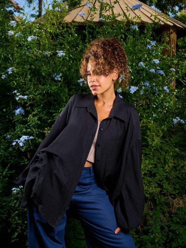 Sasha Linen Shirt Black