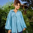 Sasha Linen Shirt Baby Blue